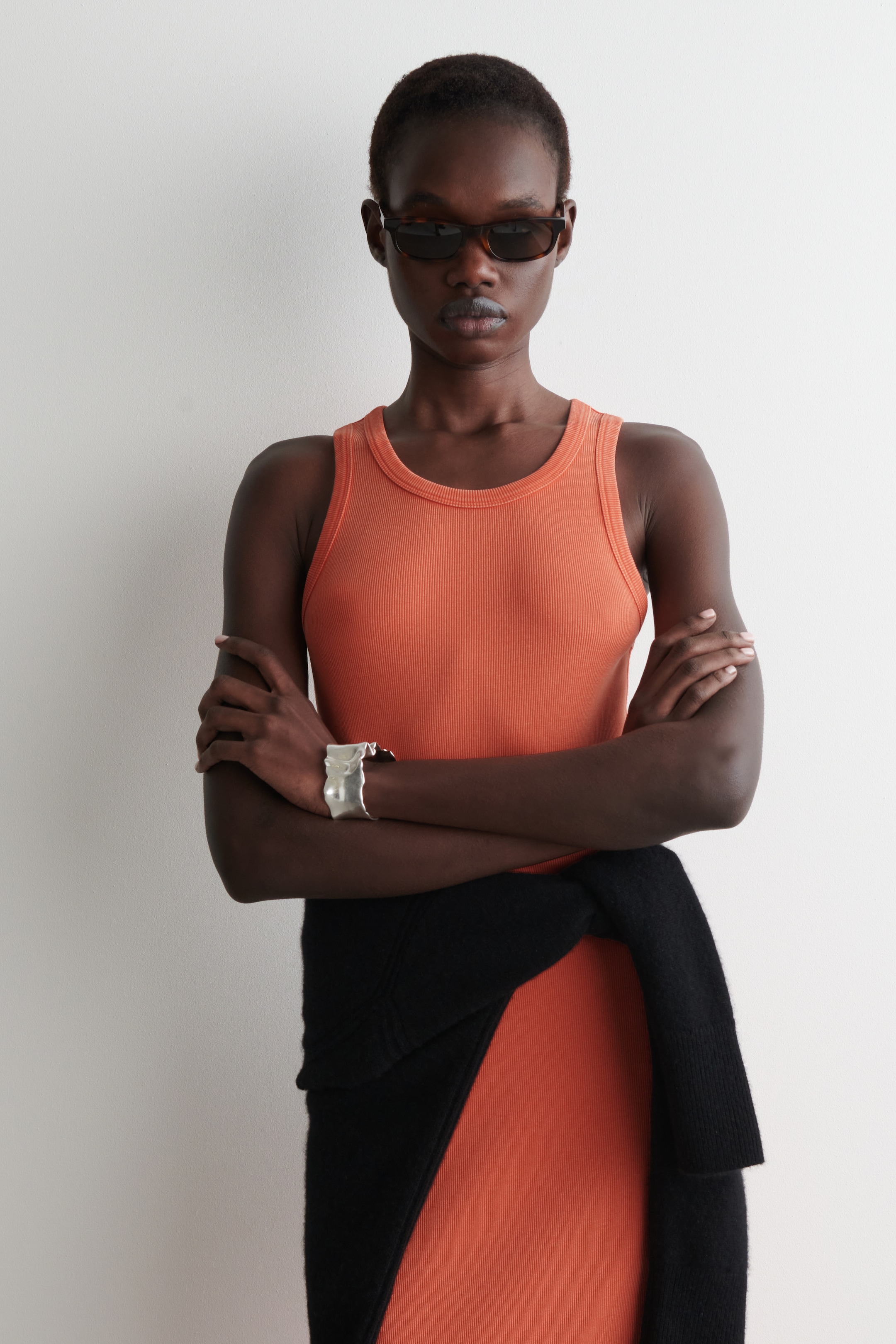 Agrandir l'image: ROBE MOULANTE CÔTELÉE - ORANGE - FEMME | H&M FR 4