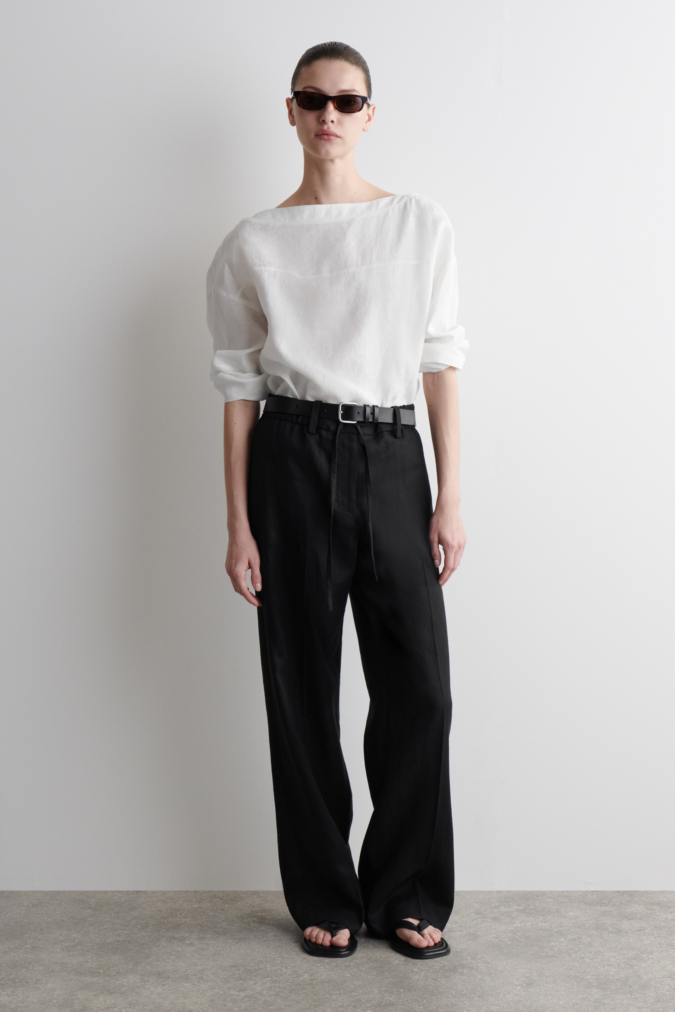 Visualizza immagine più grande: BLUSA IN LINO CON LACCI - BIANCO - DONNA | H&M IT 2