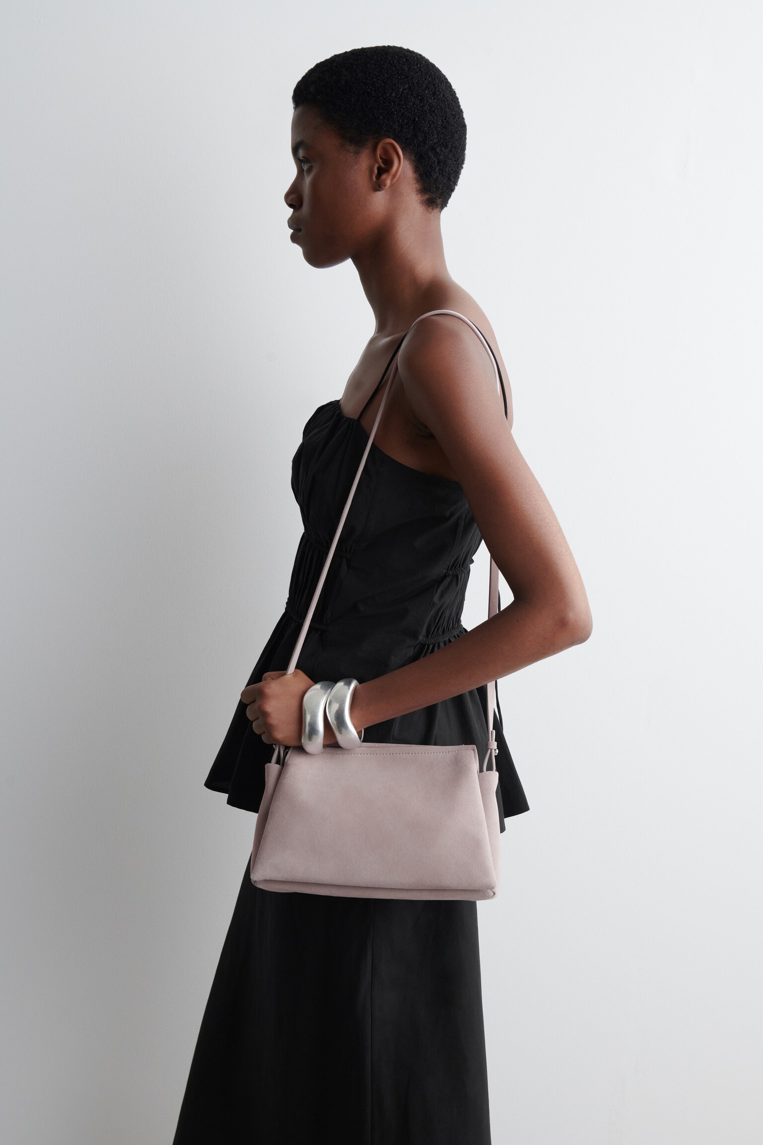 TOME MINI CROSSBODY BAG - SUEDE - LILAC