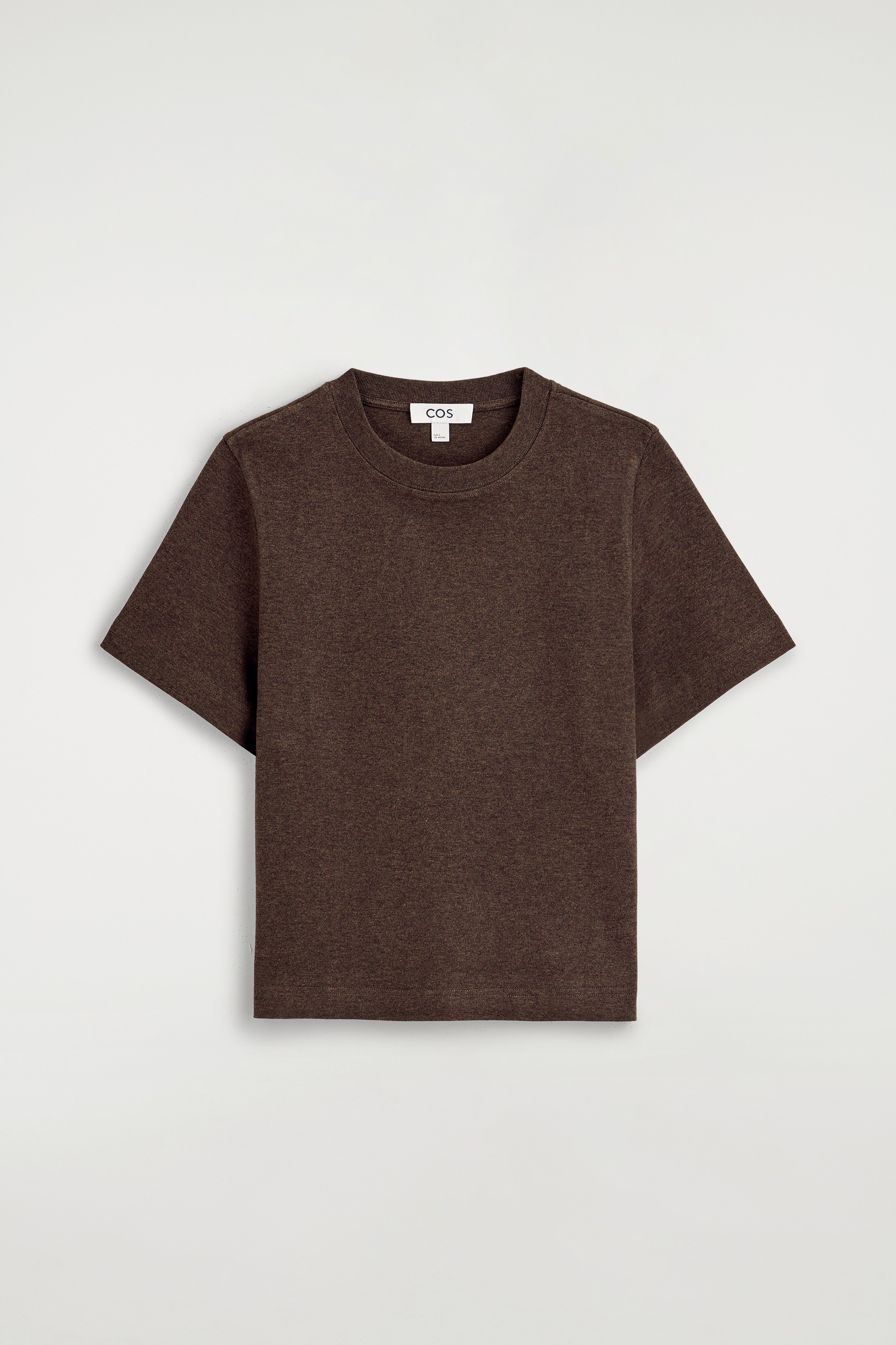 SCHLICHTES T-SHIRT - DUNKELBRAUN/WEISS/SCHWARZ/WEISS/ROT/GESTREIFT/SCHWARZ/DUNKELGRAU MELIERT/ELFENBEIN/GELB/GESTREIFT/GELB/BRAUN/BLAU/GESTREIFT/WEISS/ORANGE/BEIGE MELIERT/ROSA/GRÜN