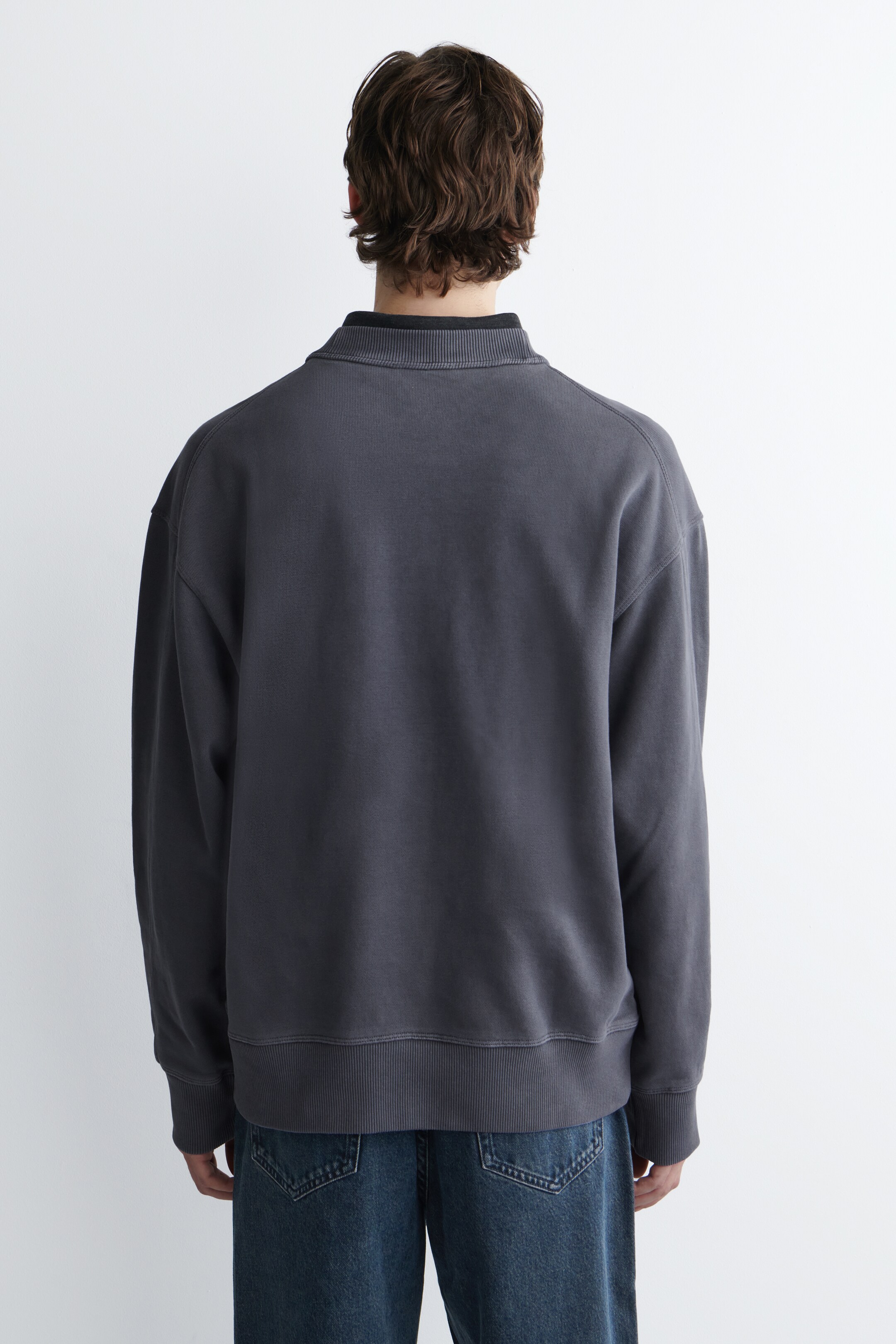 Ingrandisci l'immagine: RELAXED WASHED-COTTON SWEATSHIRT - WASHED NAVY - UOMO | H&M CH 5