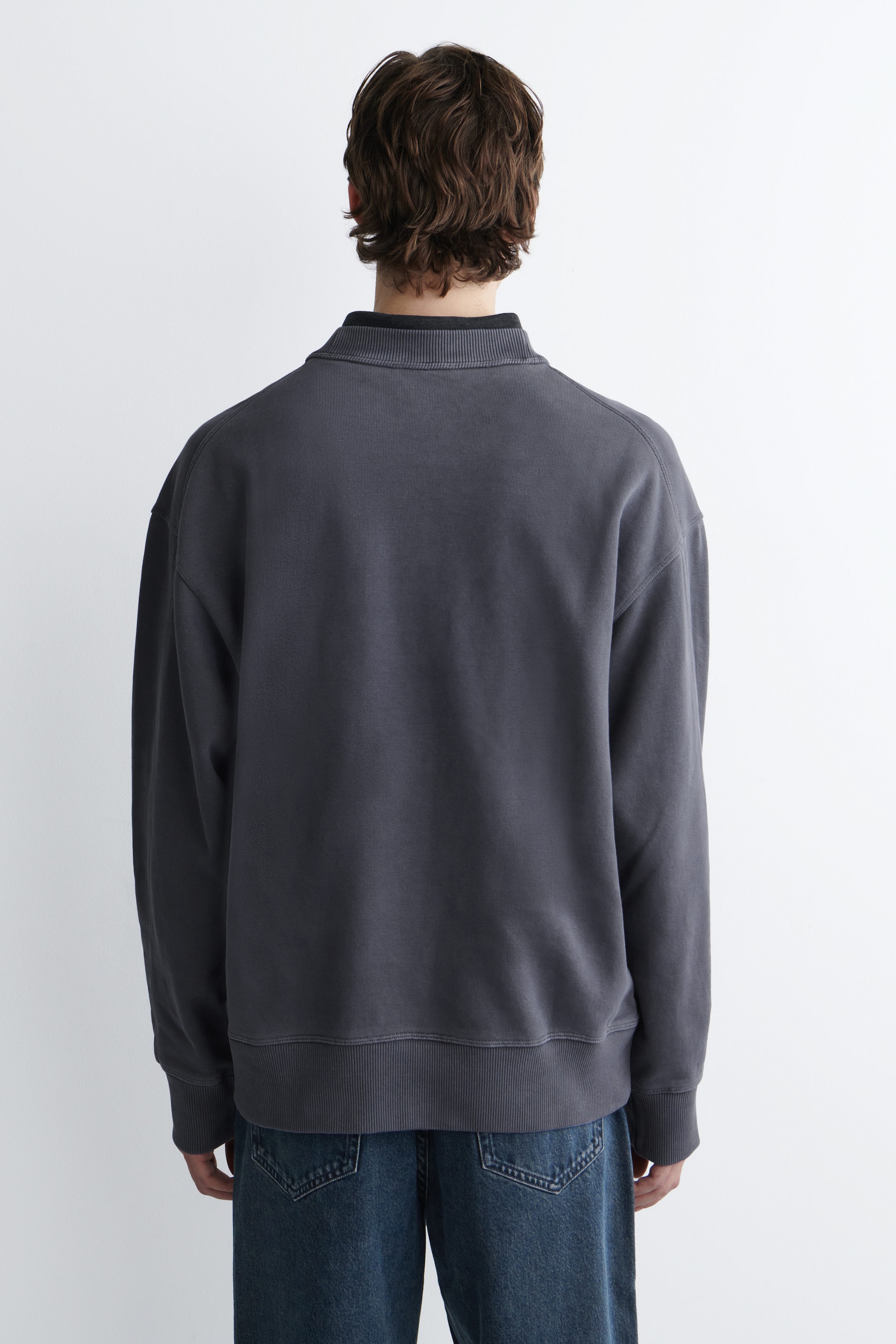 RELAXED WASHED-COTTON SWEATSHIRT