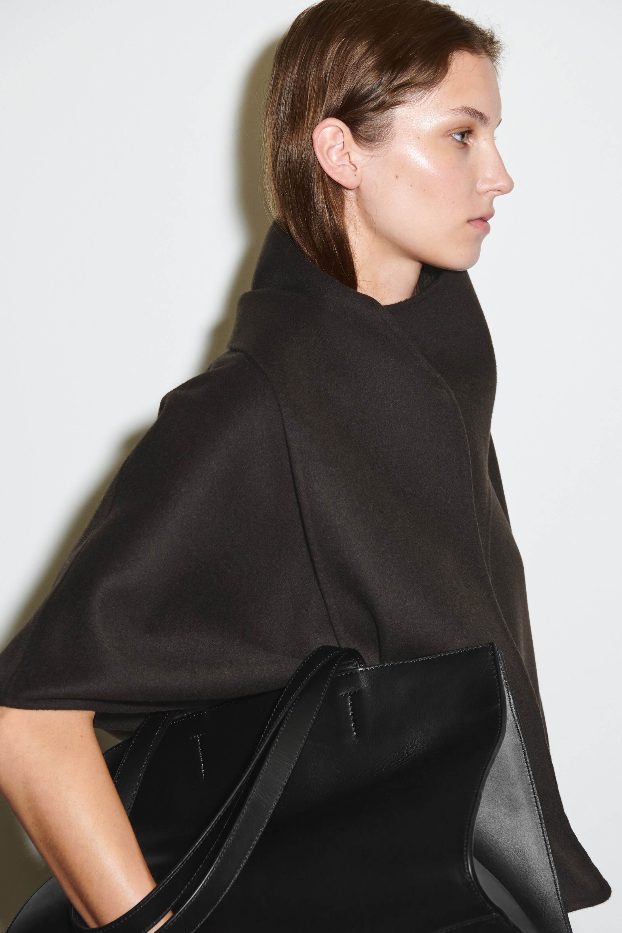 Ver imagem maior: Capote de lã dupla-face - CASTANHO ESCURO - SENHORA | H&M PT 3