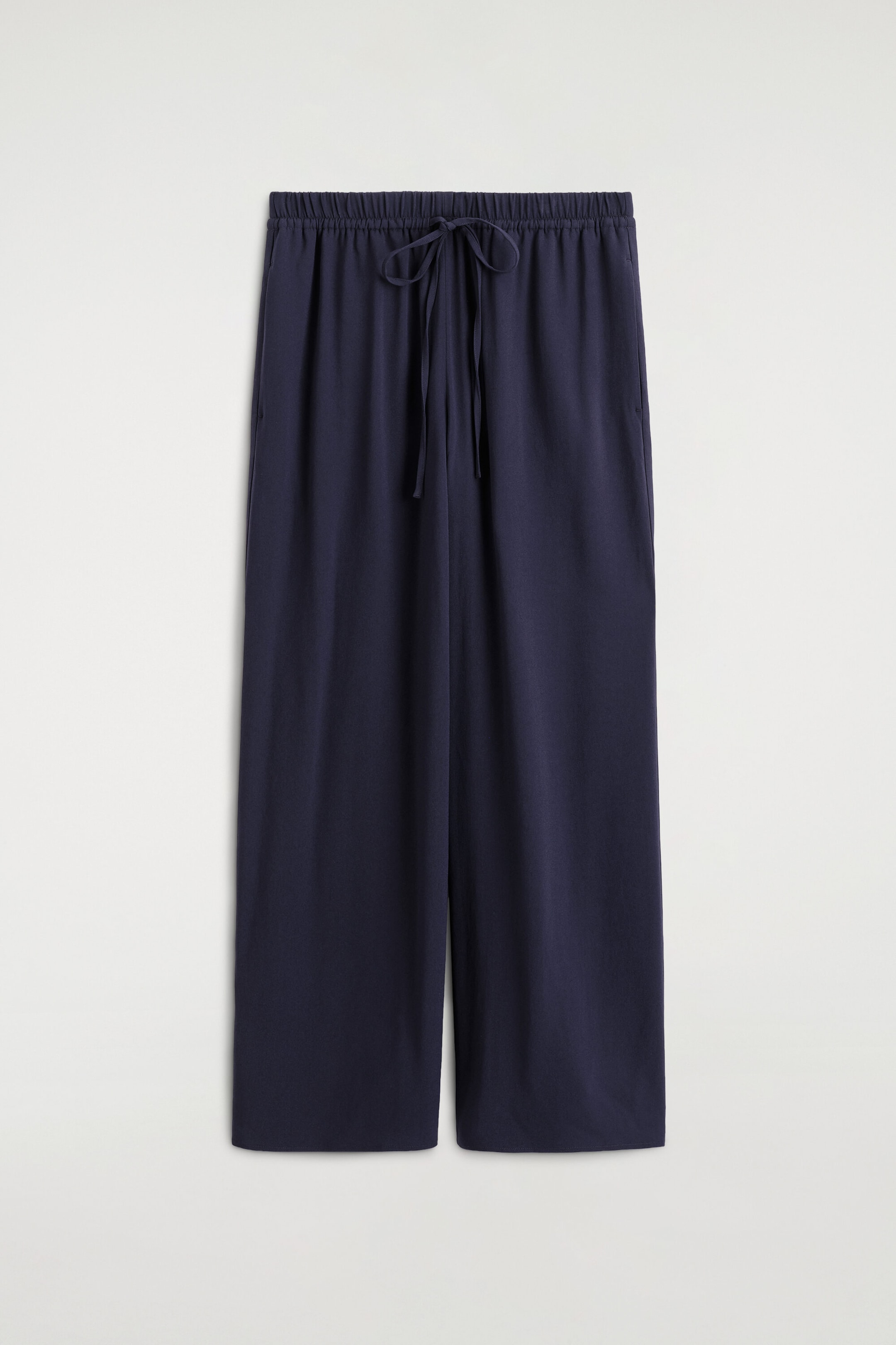 FLUID CREPE DRAWSTRING TROUSERS