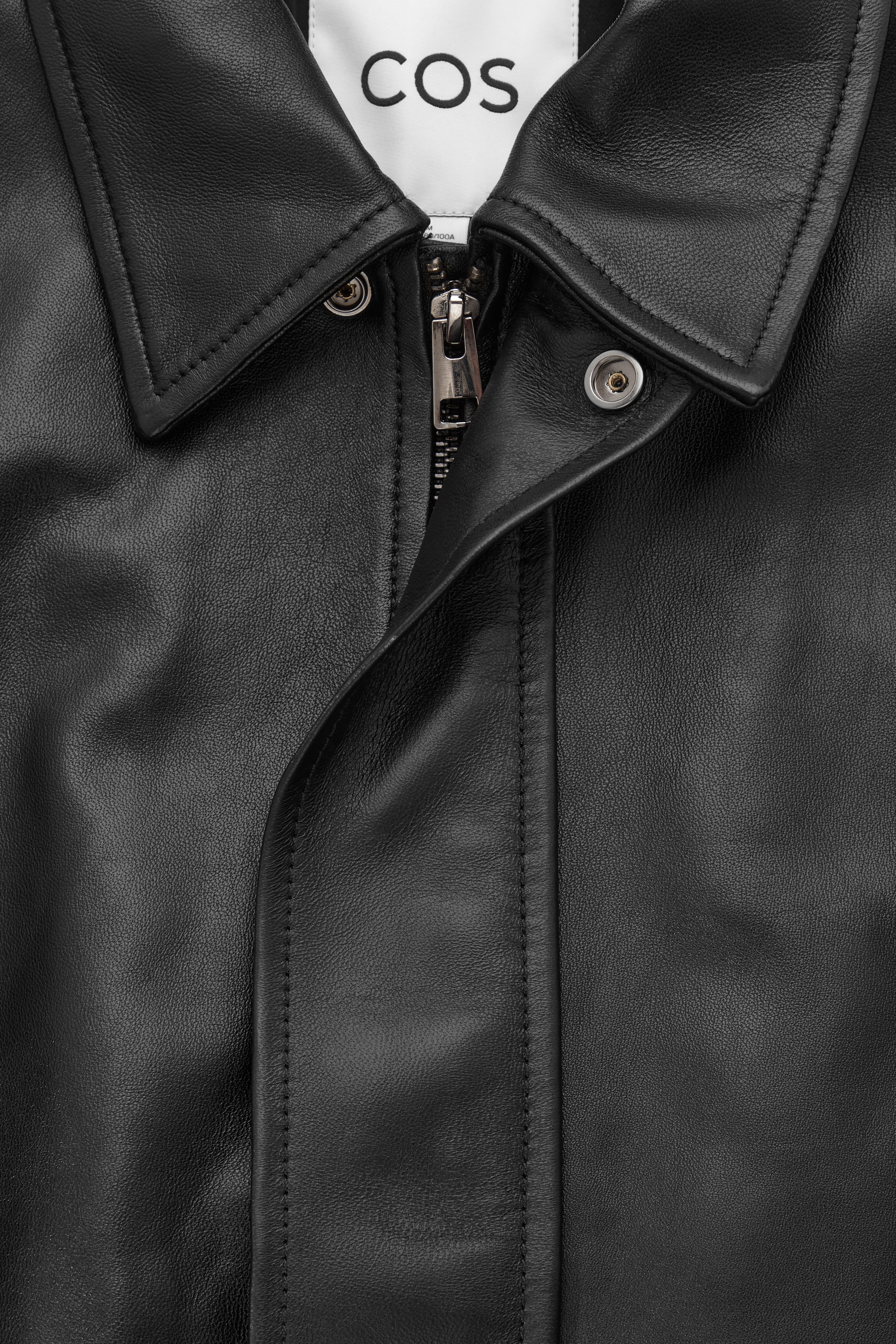LEATHER JACKET - BLACK | COS