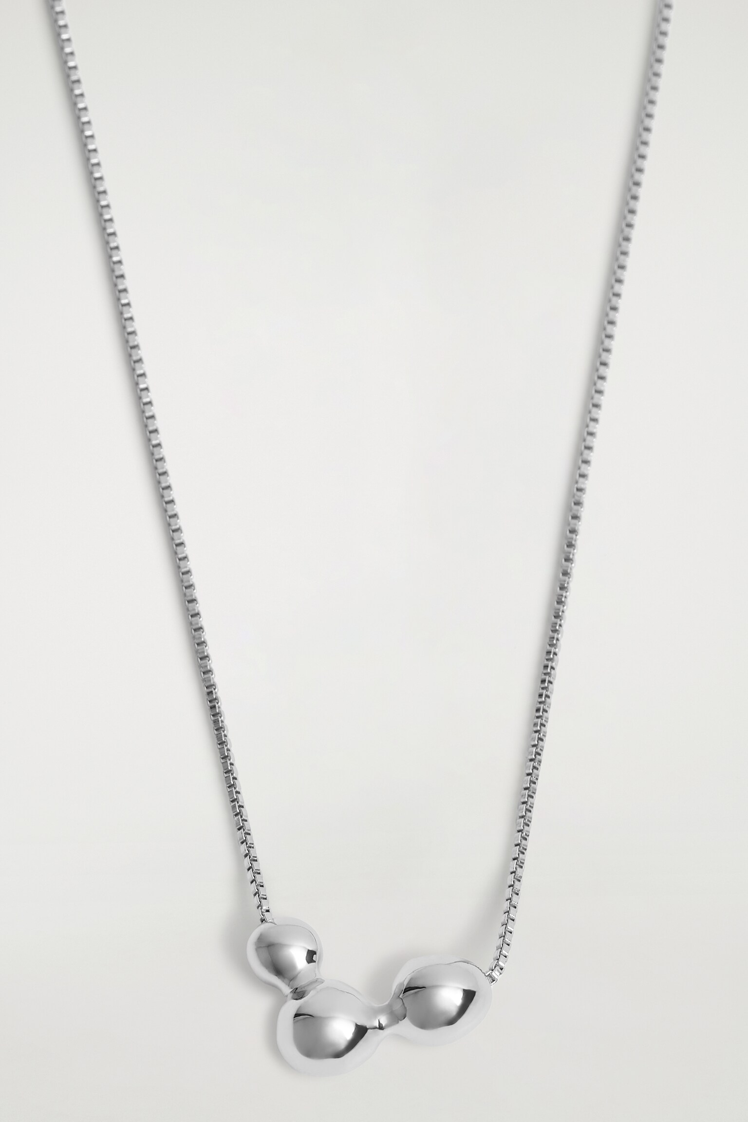 BUBBLE PENDANT NECKLACE - SILVER/GOLD - 3