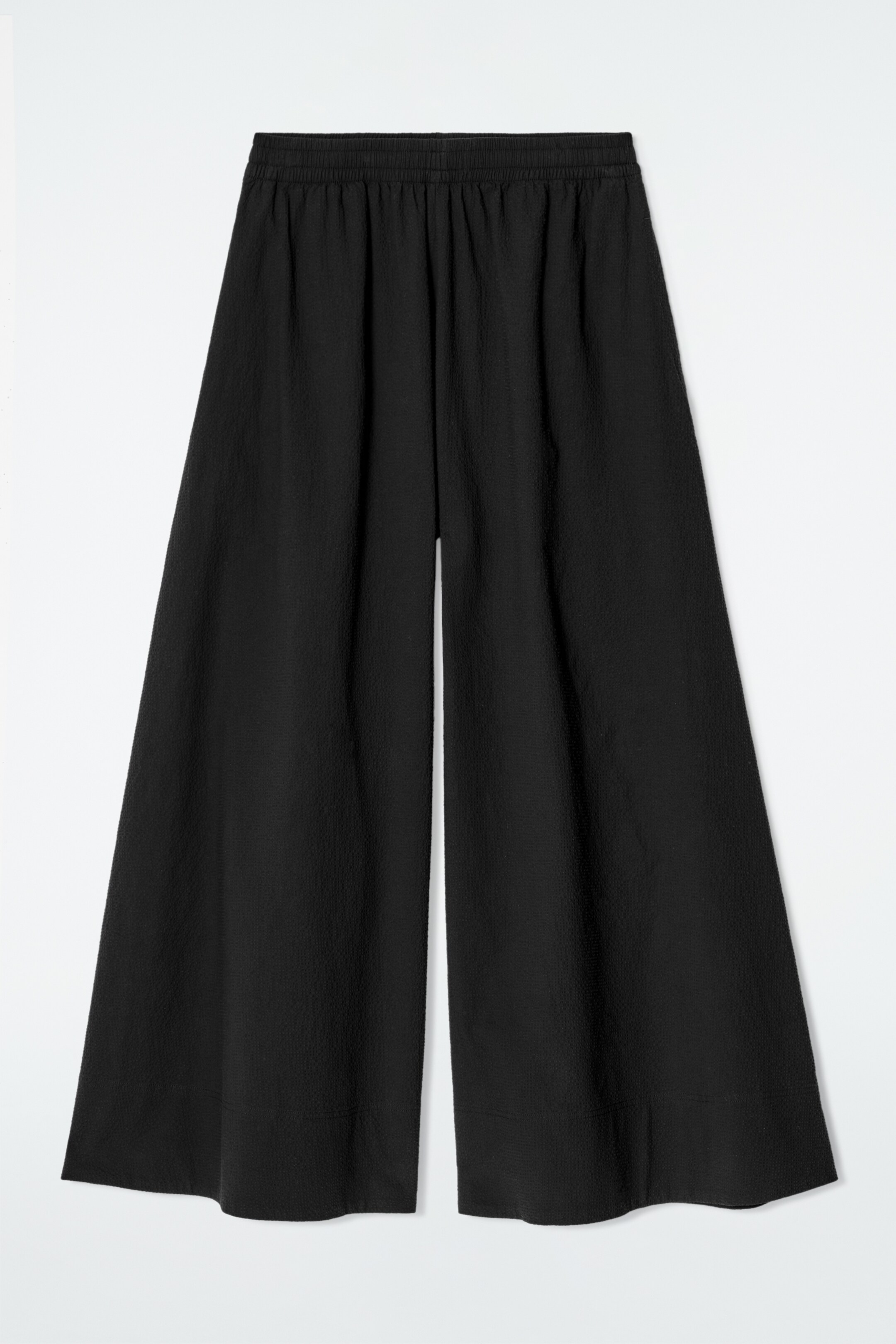 Nagyobb kép megtekintése: SEERSUCKER KULOTTS - FEKETE - NŐI | H&M HU 5