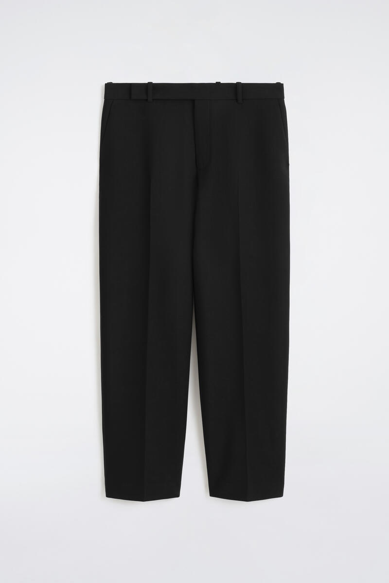 Wool-Blend Straight-Leg Pants