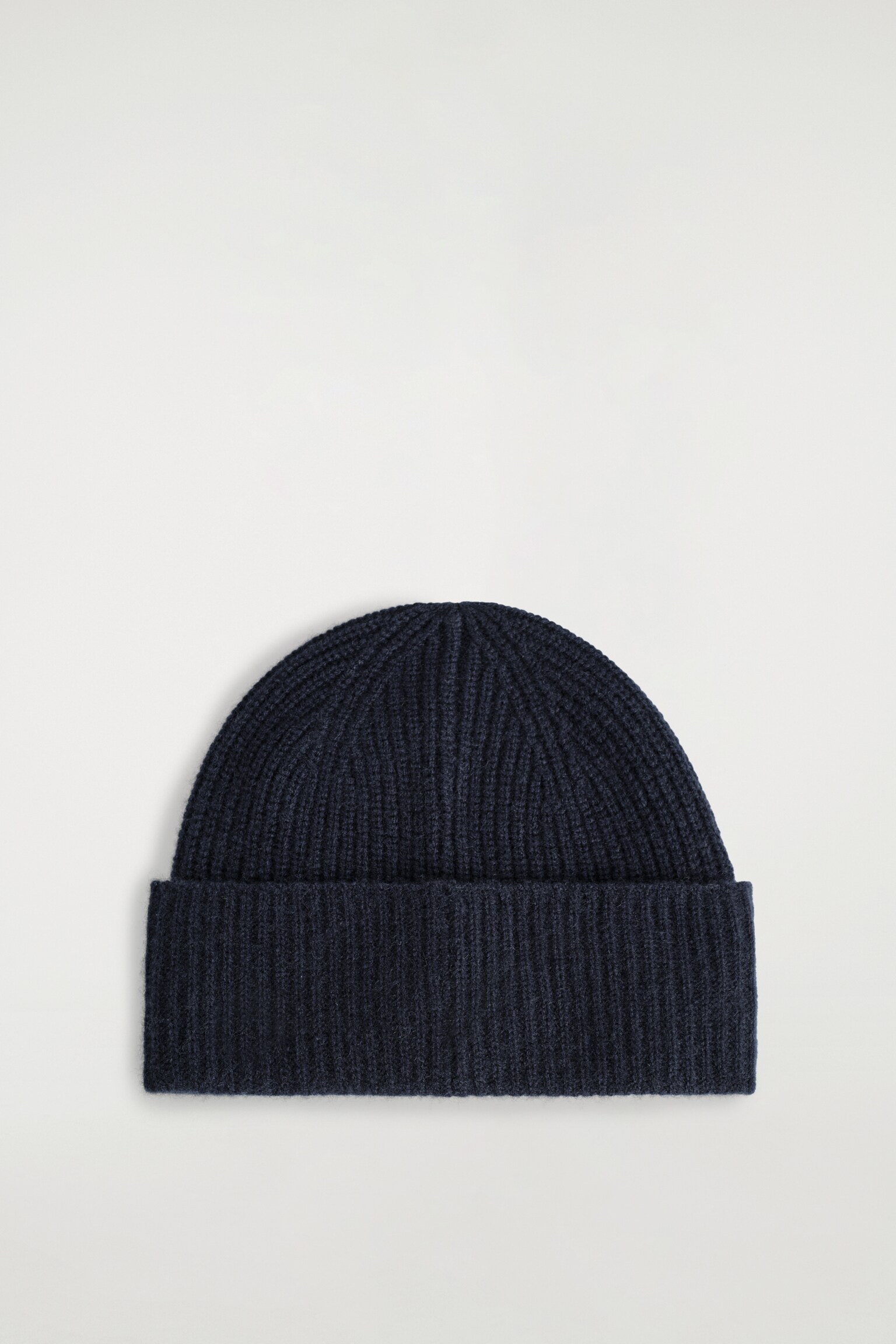 WOOL-CASHMERE BEANIE - NAVY/BORDEAUX MÉLANGE/BEIGE MÉLANGE - 2