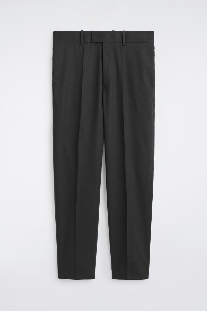 Wool Regular-Fit Tapered Pants