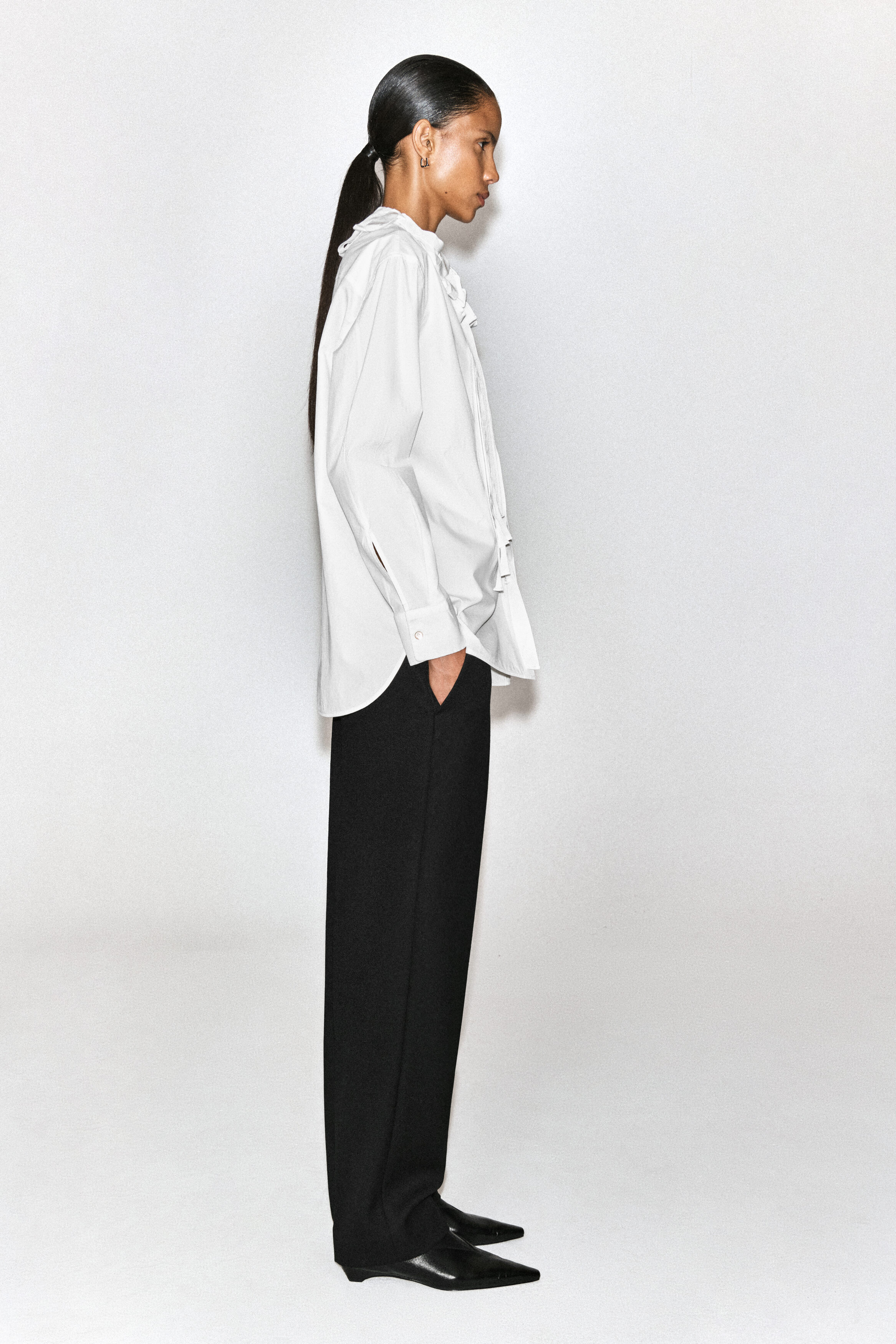 GROSGRAIN BIB-FRONT COTTON SHIRT - thumbnail 4