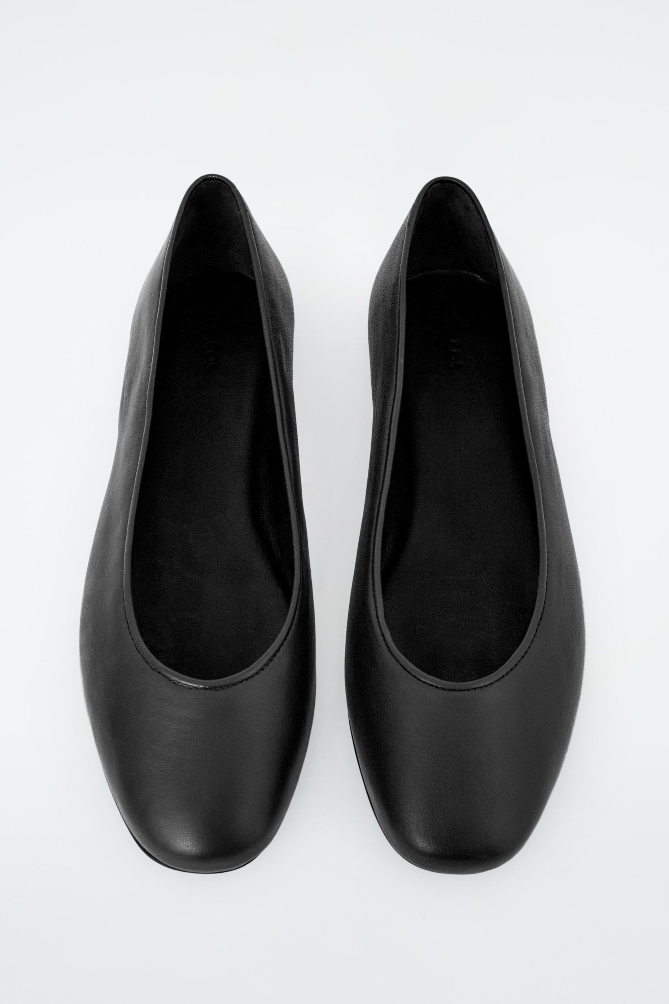 View larger image: LEATHER BALLERINA FLATS - BLACK - Ladies | H&M GB 6