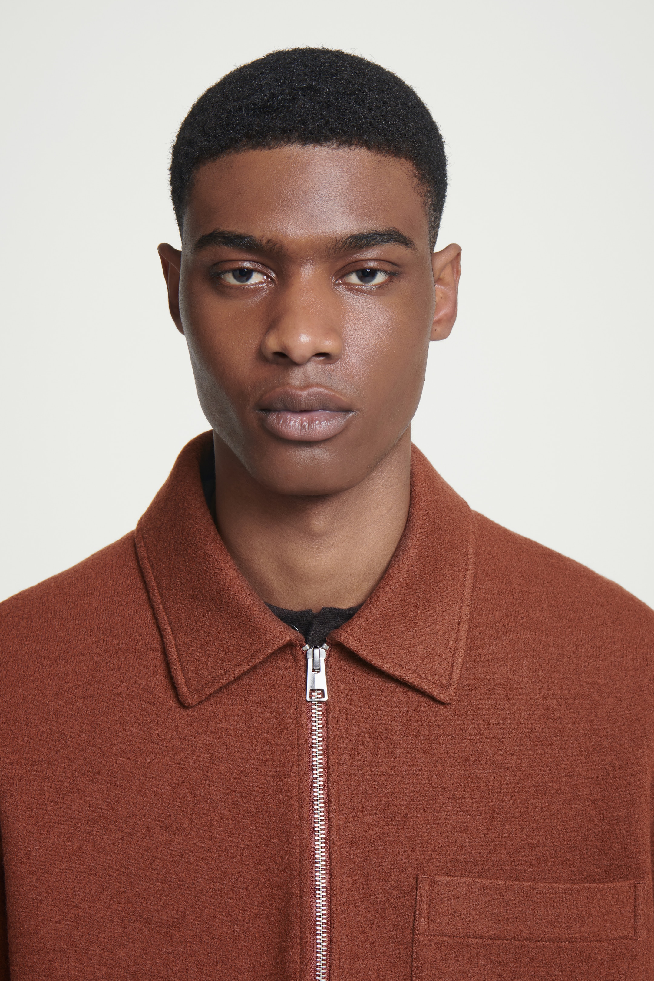 Grösseres Bild ansehen: PULLOVER AUS KOCHWOLLE MIT KURZEM REISSVERSCHLUSS - ROSTBRAUN - HERREN | H&M CH 3