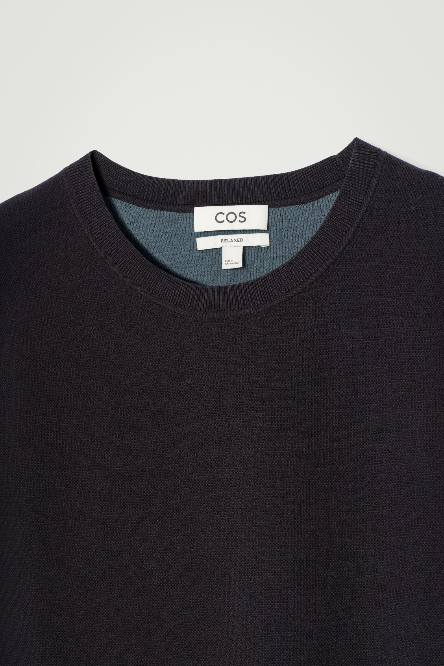 CAMISETA DE TIRANTES DE PUNTO DE DOBLE CARA - AZUL MARINO/GRIS JASPEADO - 5