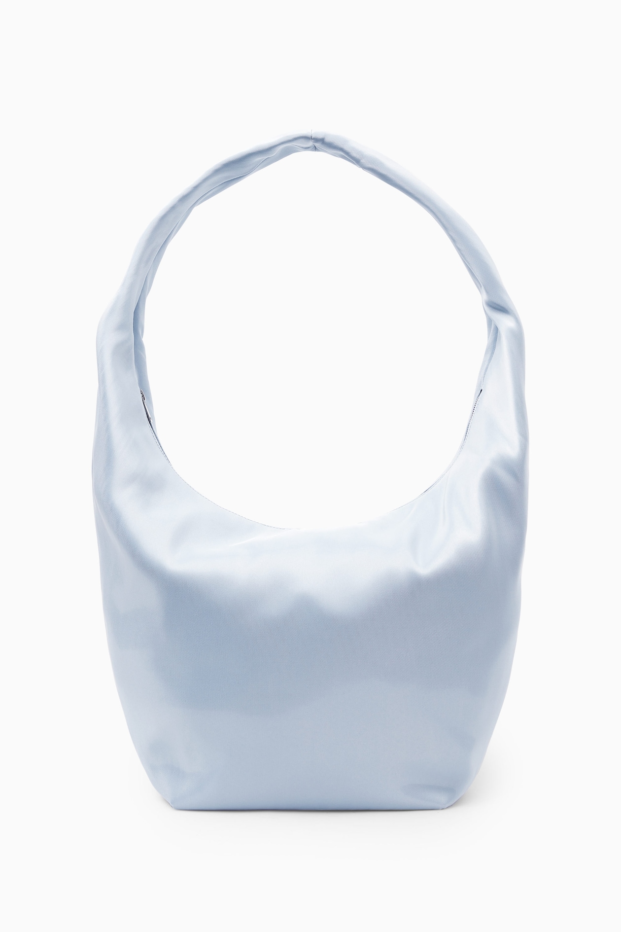 HIGH-SHINE SHOULDER BAG - LIGHT BLUE | COS
