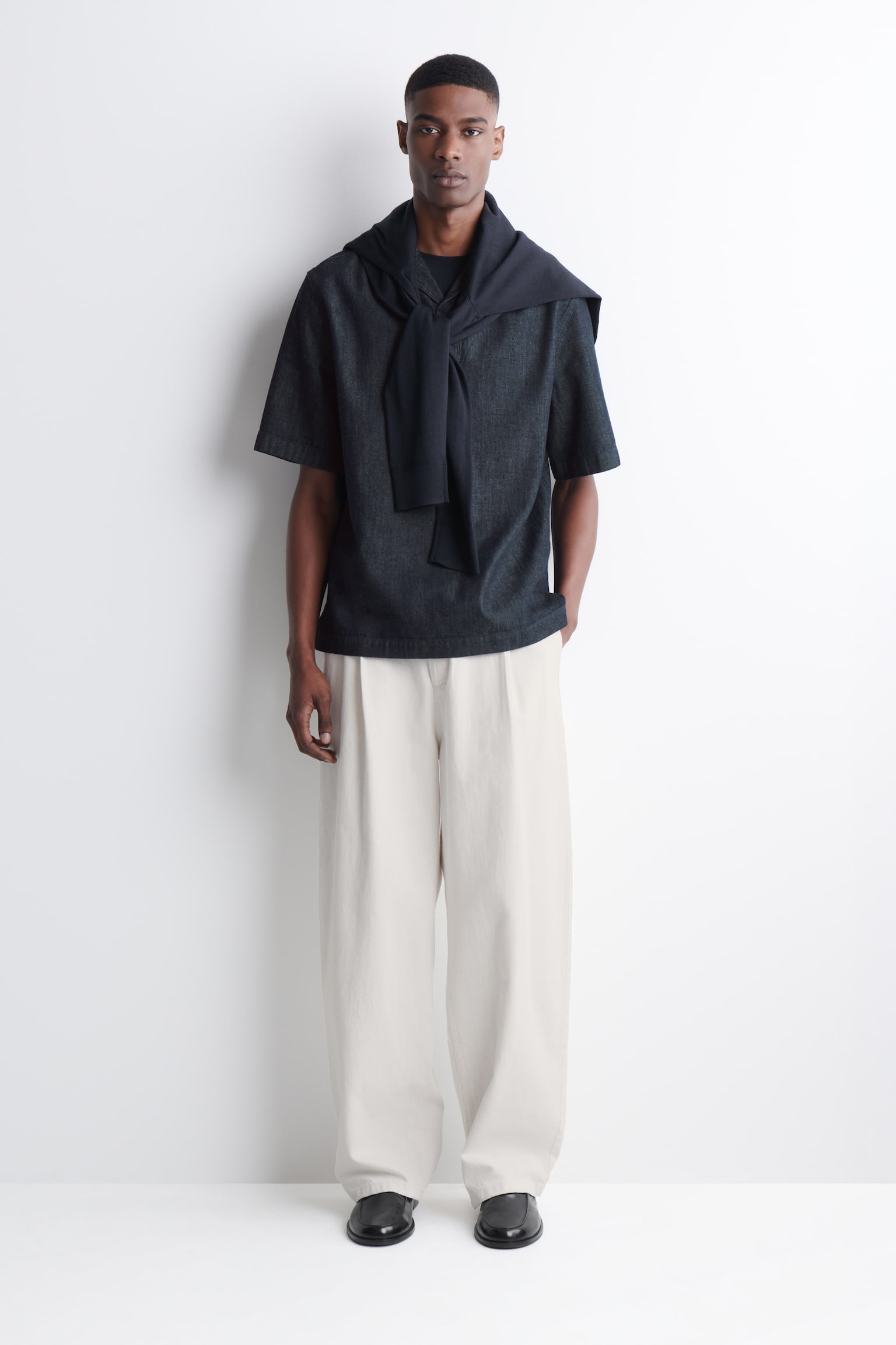 ДЕНИМ ПОПОВЪР РИЗА - ИНДИГО - 3