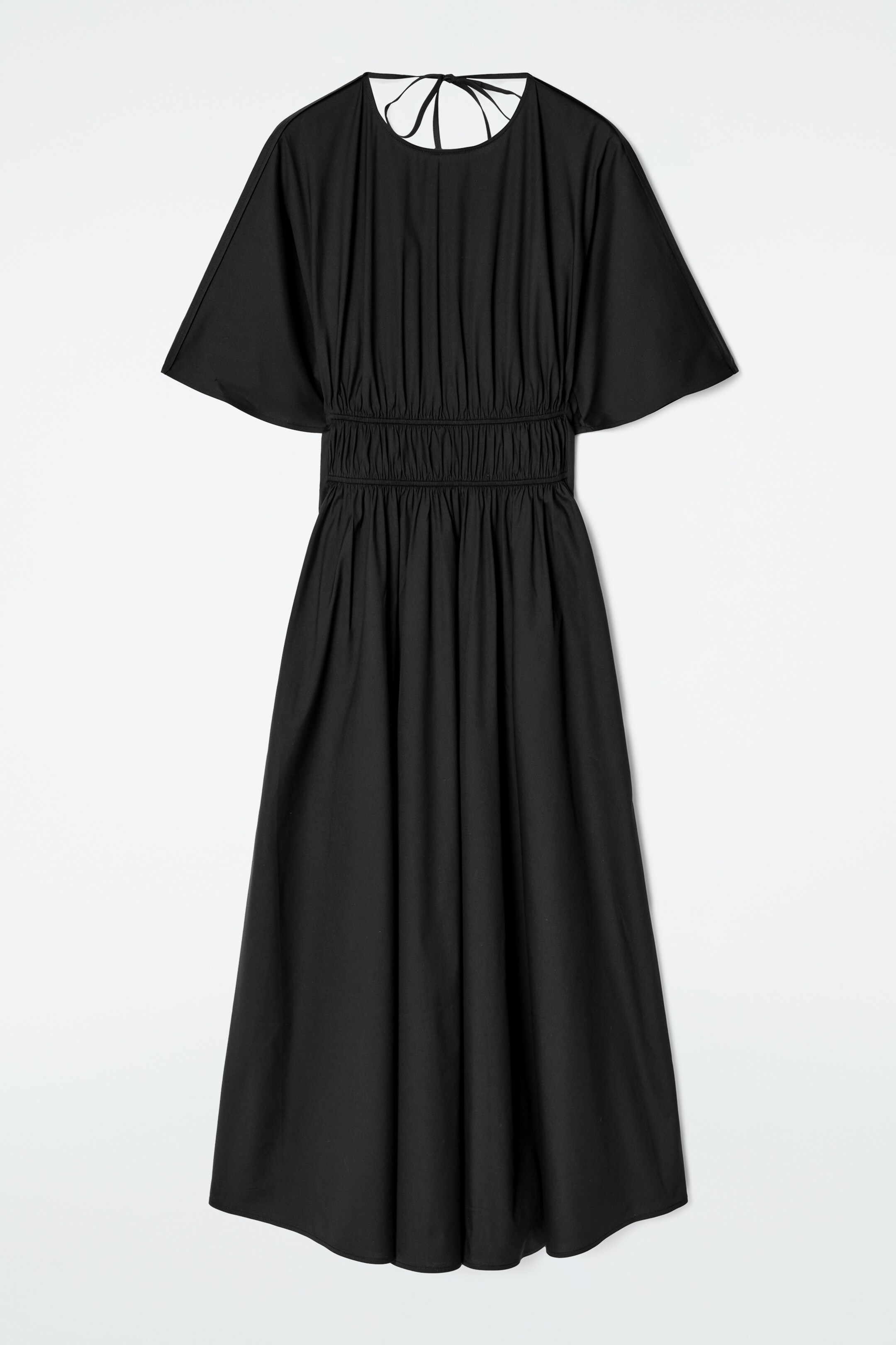 Agrandir l'image: ROBE MIDI FRONCÉE AU DOS OUVERT - NOIR - FEMME | H&M FR 6