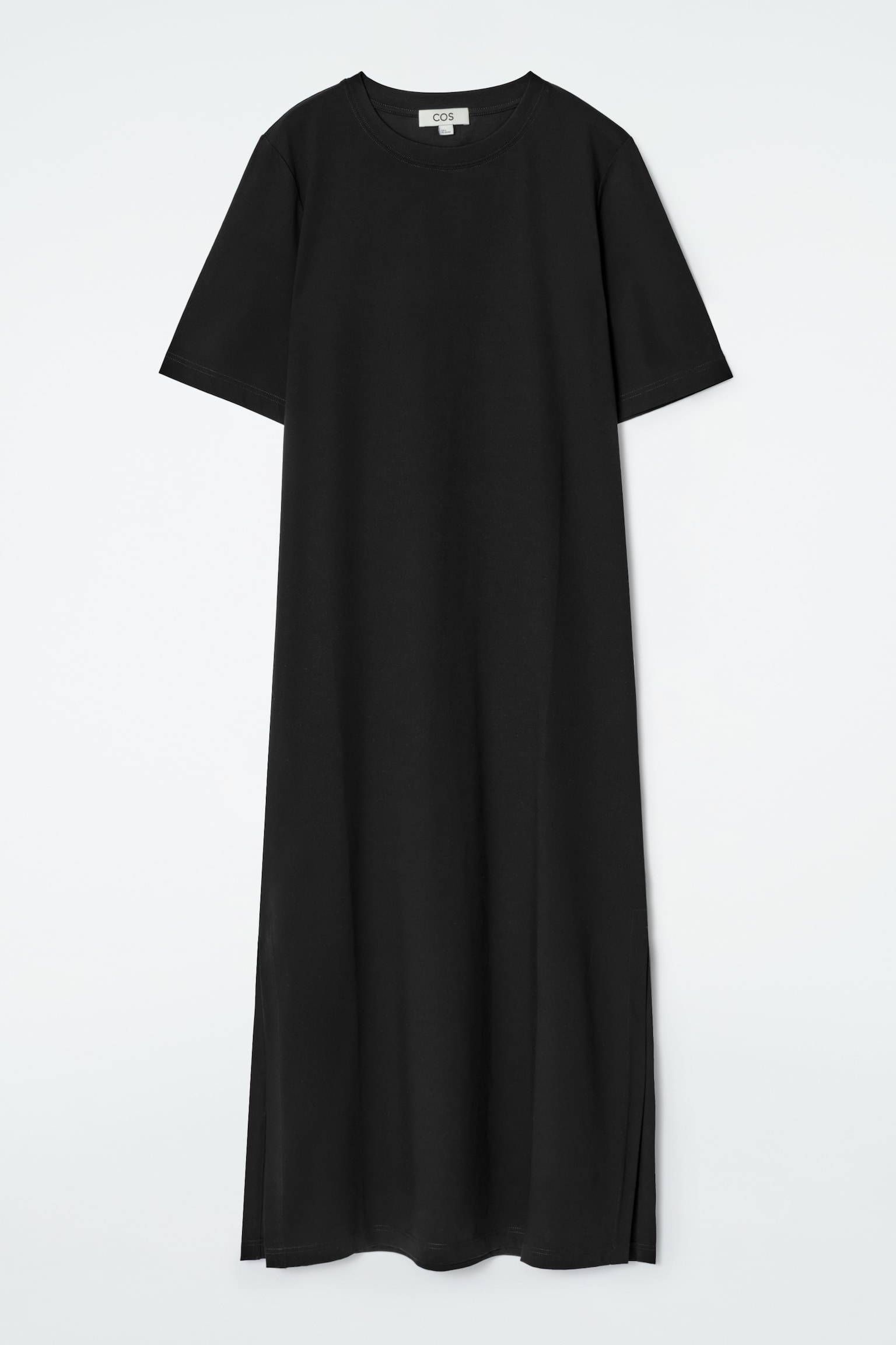VESTIDO-CAMISETA MIDI DE ALGODÓN - NEGRO/NARANJA/MARRÓN / BLANCO / RAYAS - 2