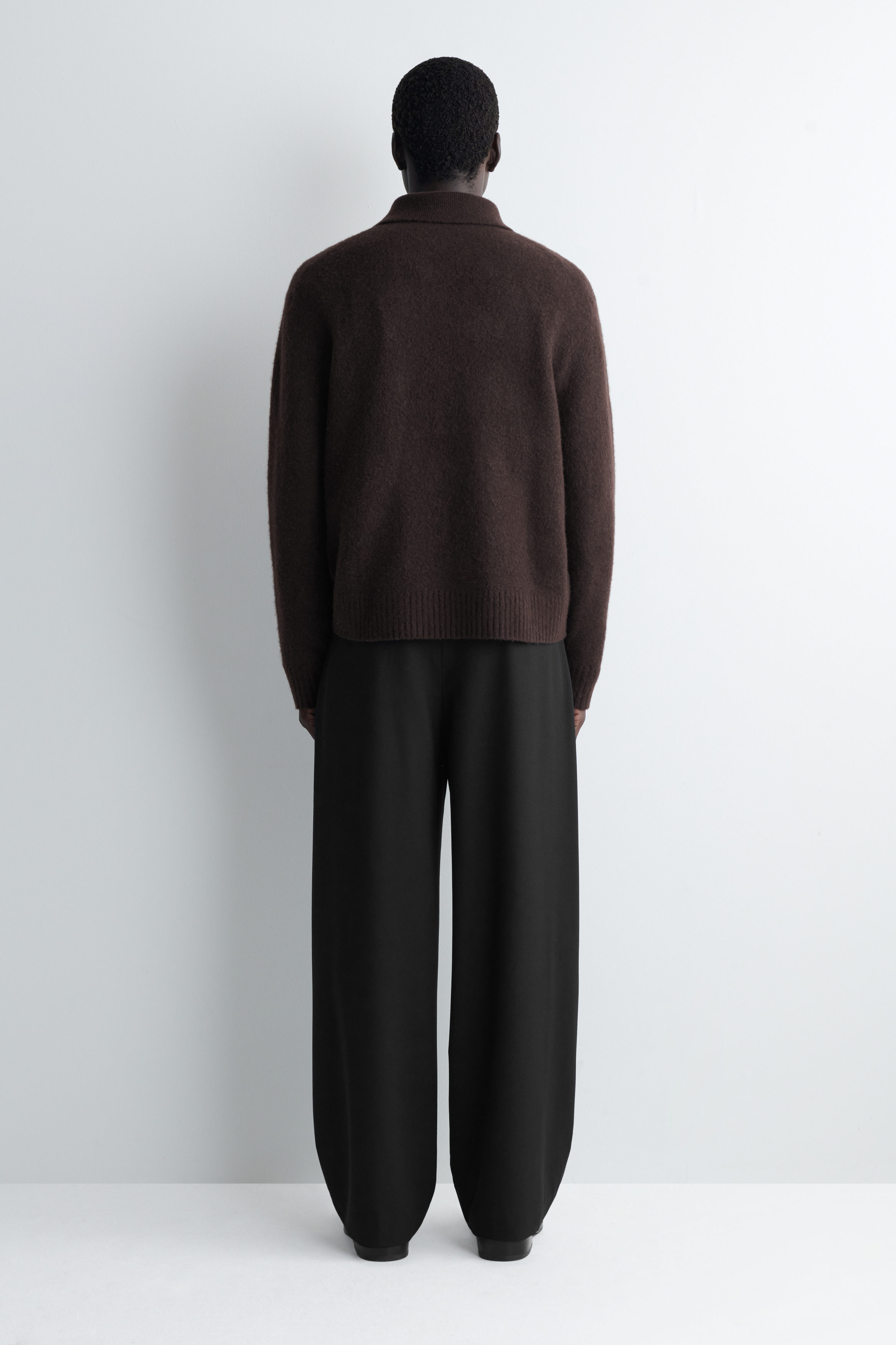 PLEATED WOOL WIDE-LEG PANTS - BLACK | COS US