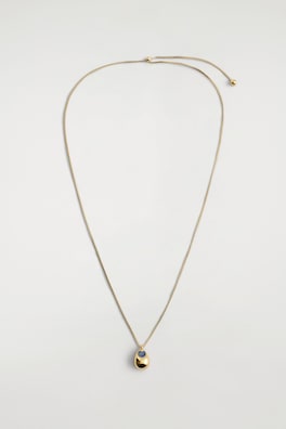 LAPIS LAZULI CHAIN NECKLACE — GOLD / BLUE 2