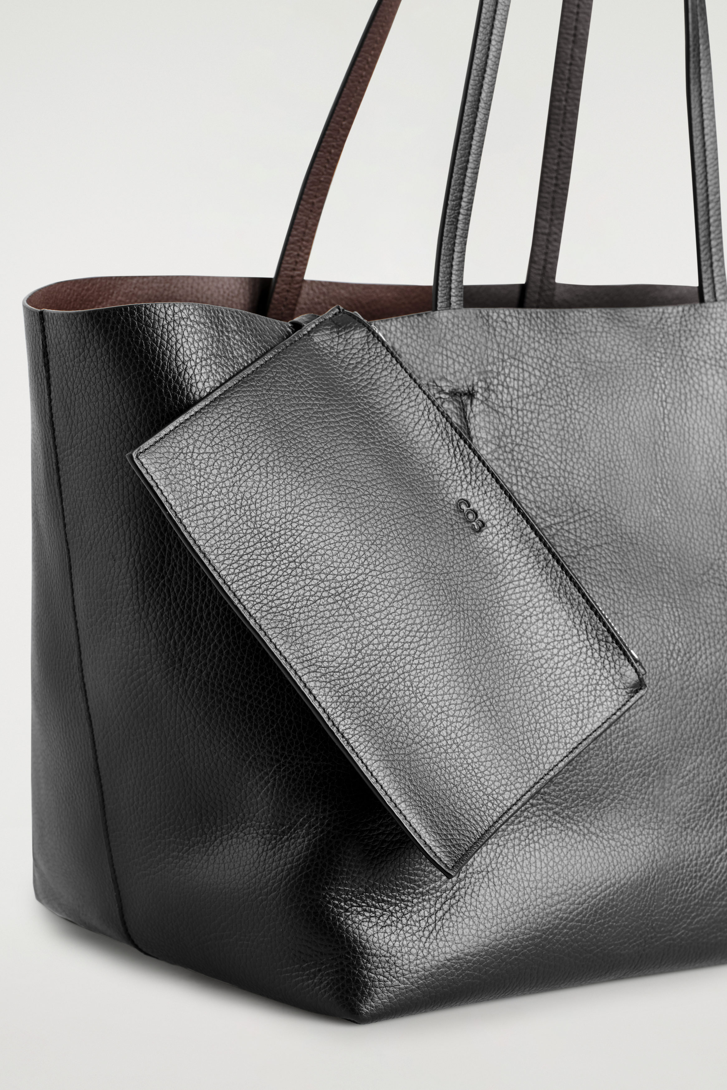 CLASSIC TOTE BAG - LEATHER - BLACK | COS GB