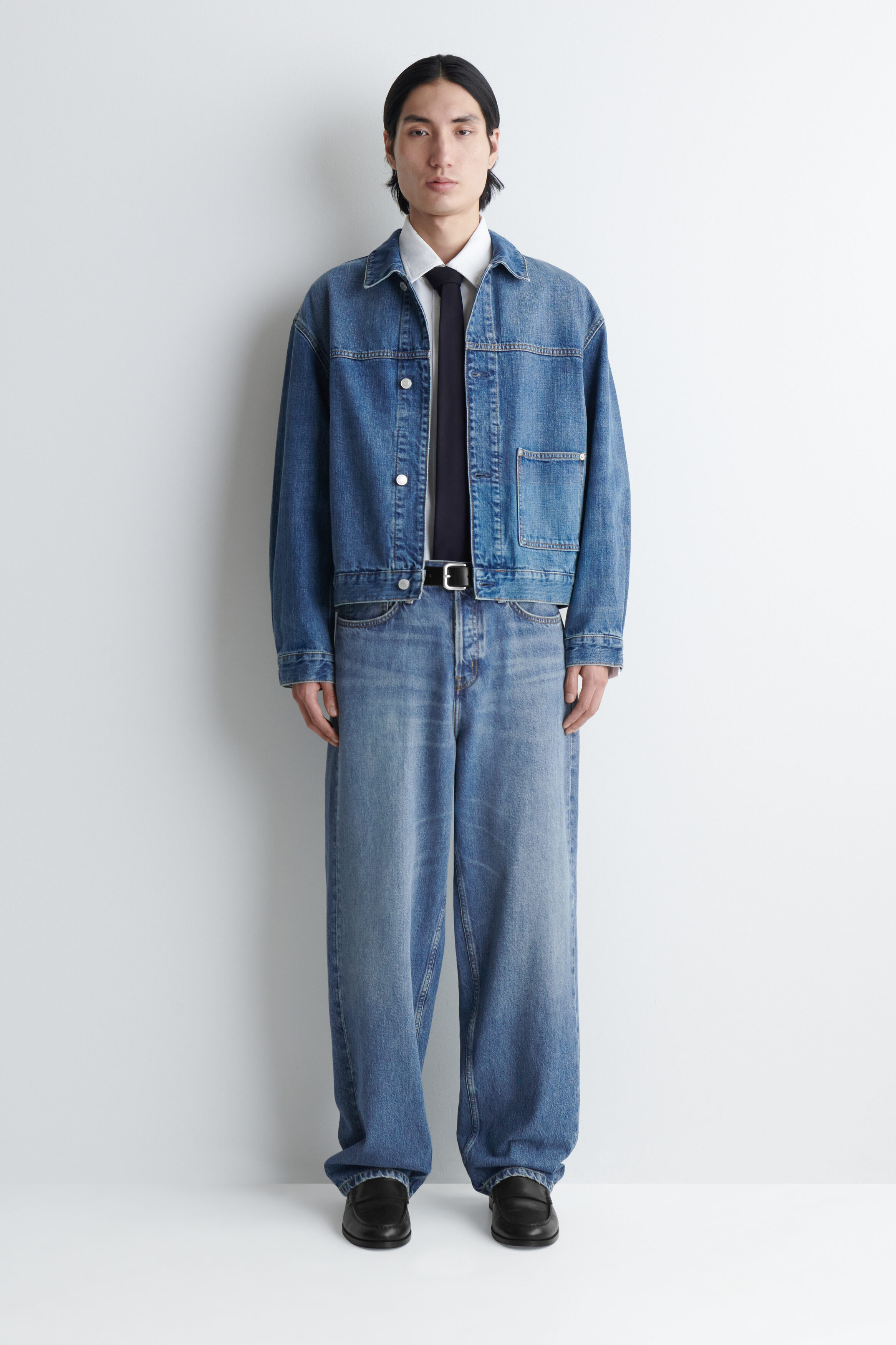 DENIM SHIRT JACKET - BLUE | COS US