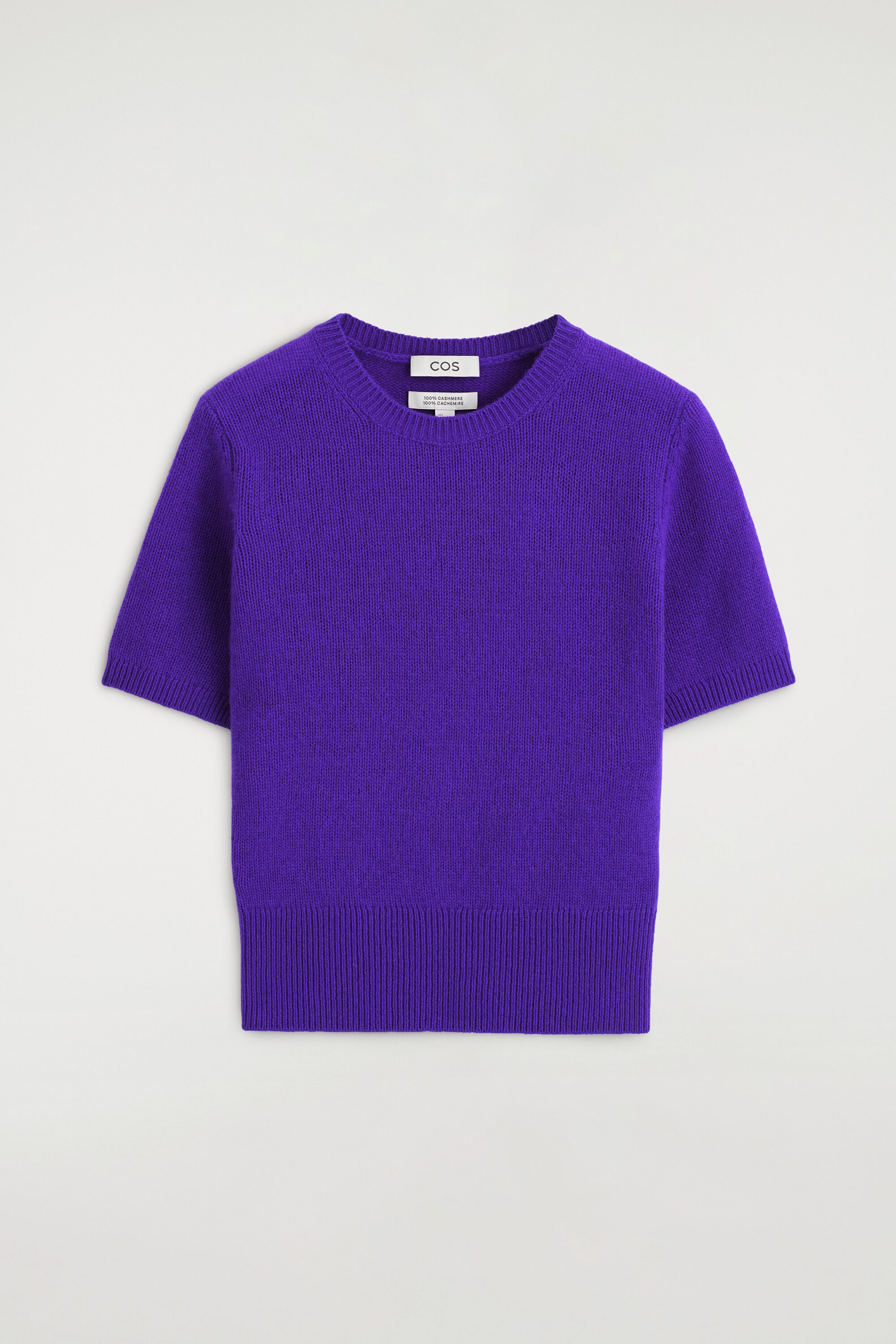 CASHMERE T-SHIRT - PURPLE | COS DK