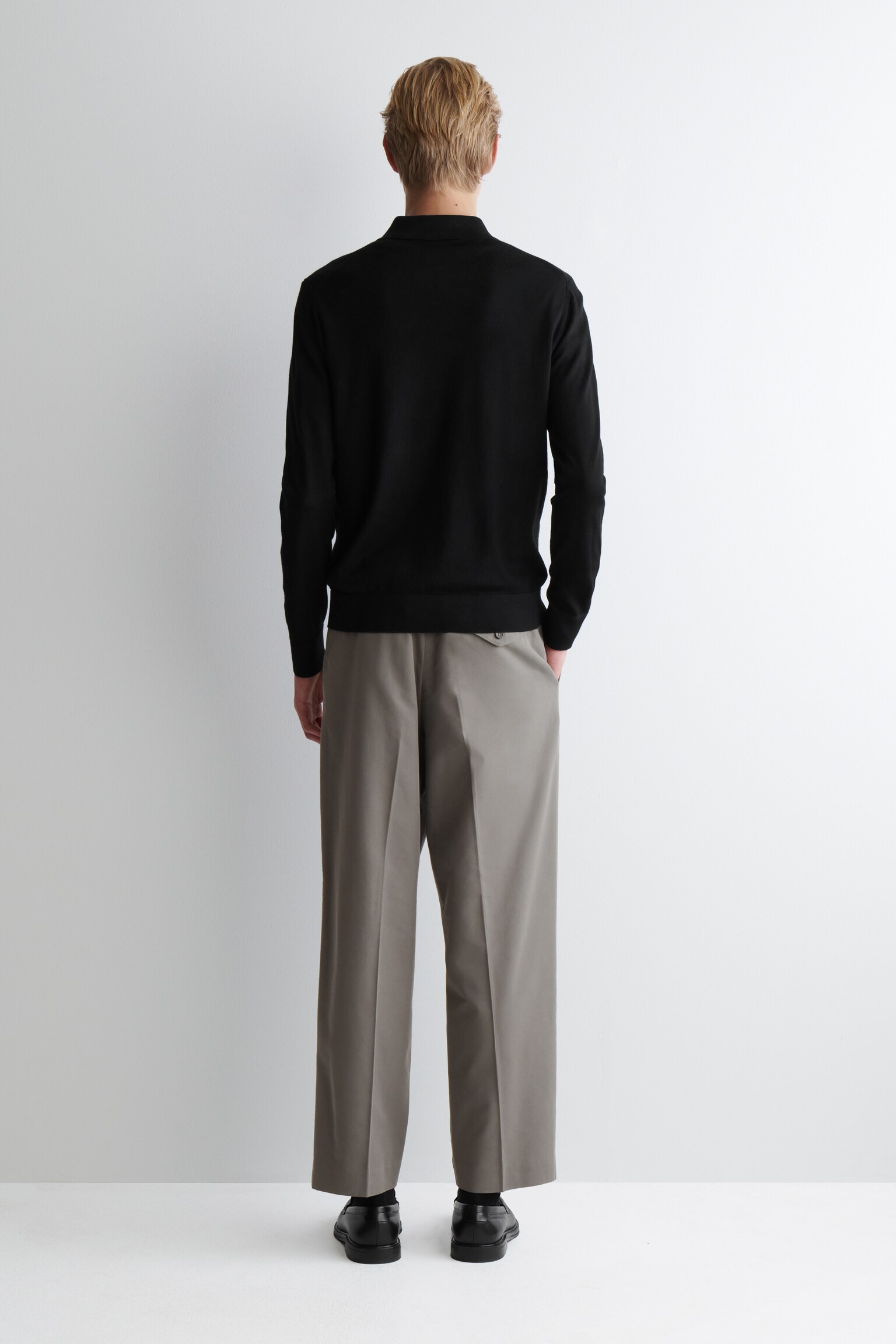 POLO DE LANA MERINO AJUSTADO - NEGRO/AZUL MARINO/BURDEOS - 7