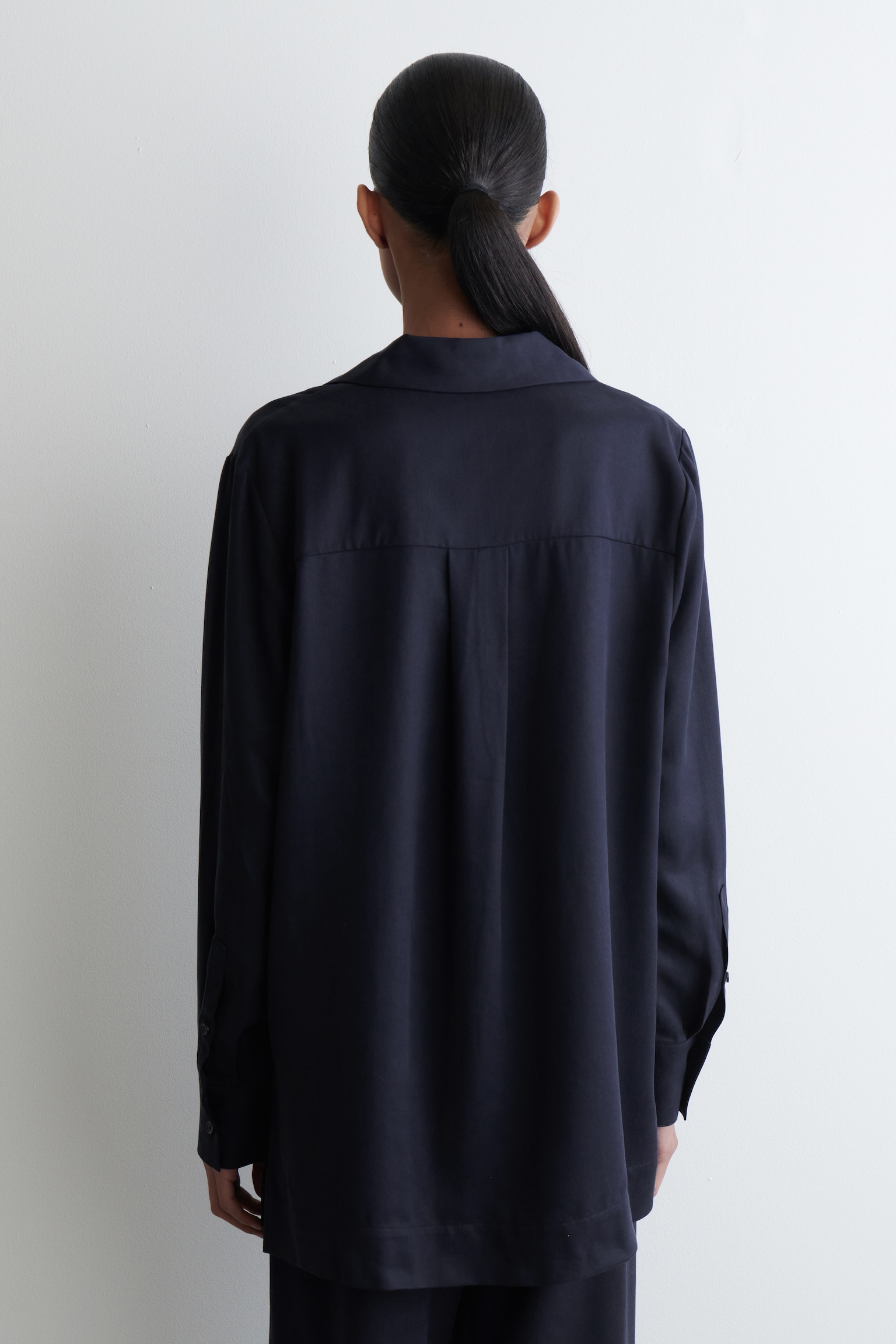 OPEN-COLLAR SHIRT - AZUL MARINO - 5