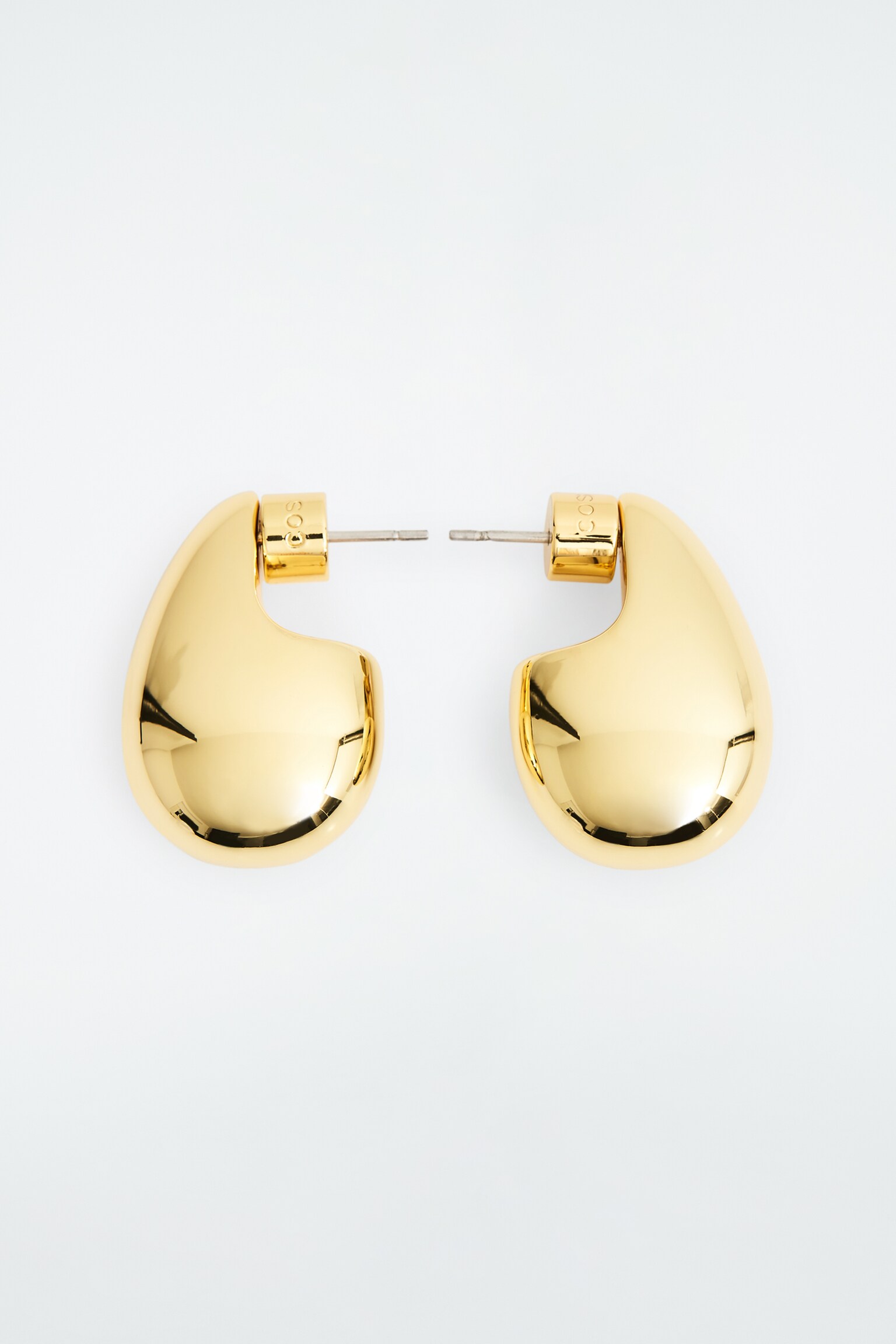 CHUNKY DROPLET EARRINGS - GOLD