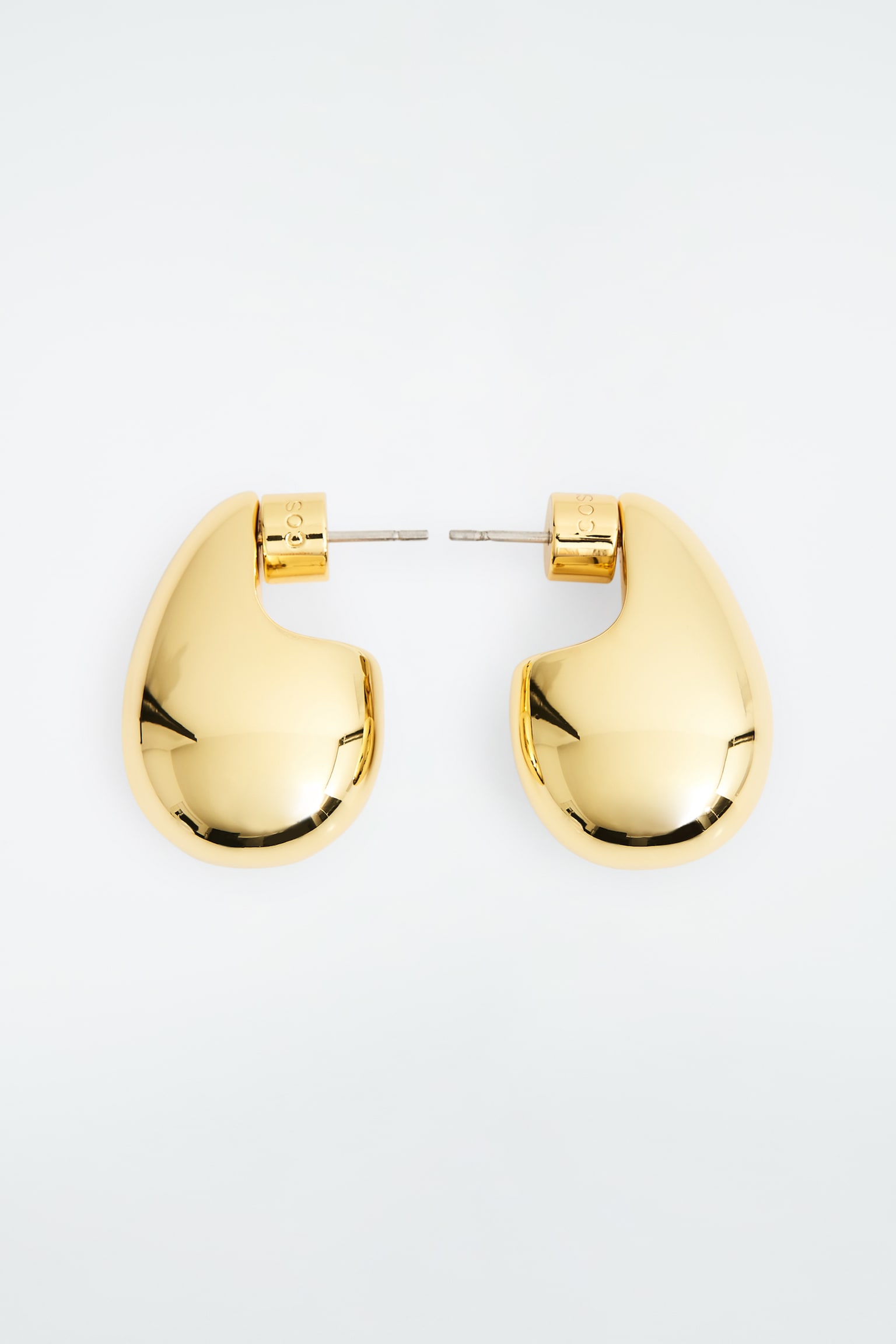 CHUNKY DROPLET EARRINGS - GOLD