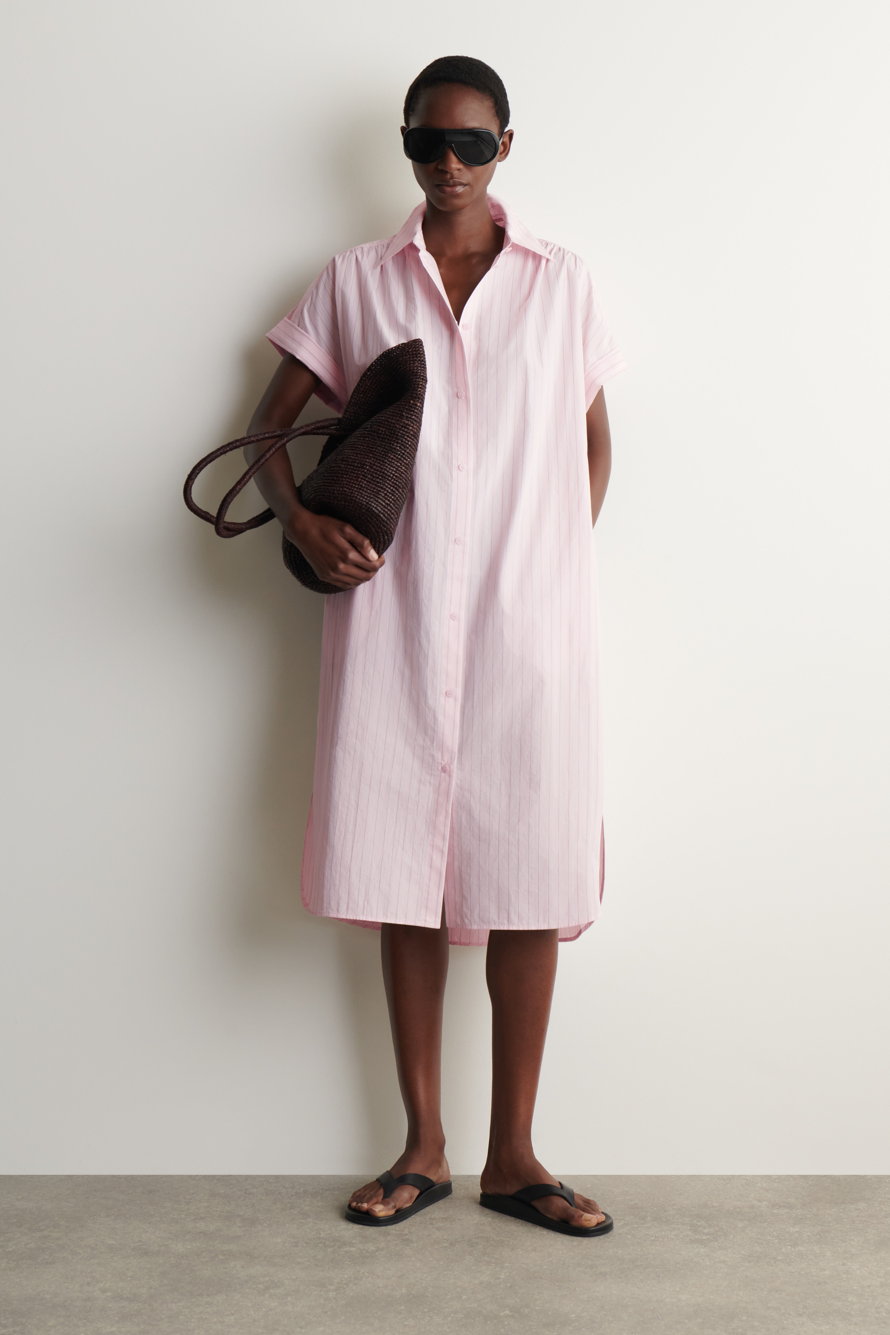 Women's Pink Shirt Dresses | H&M GB