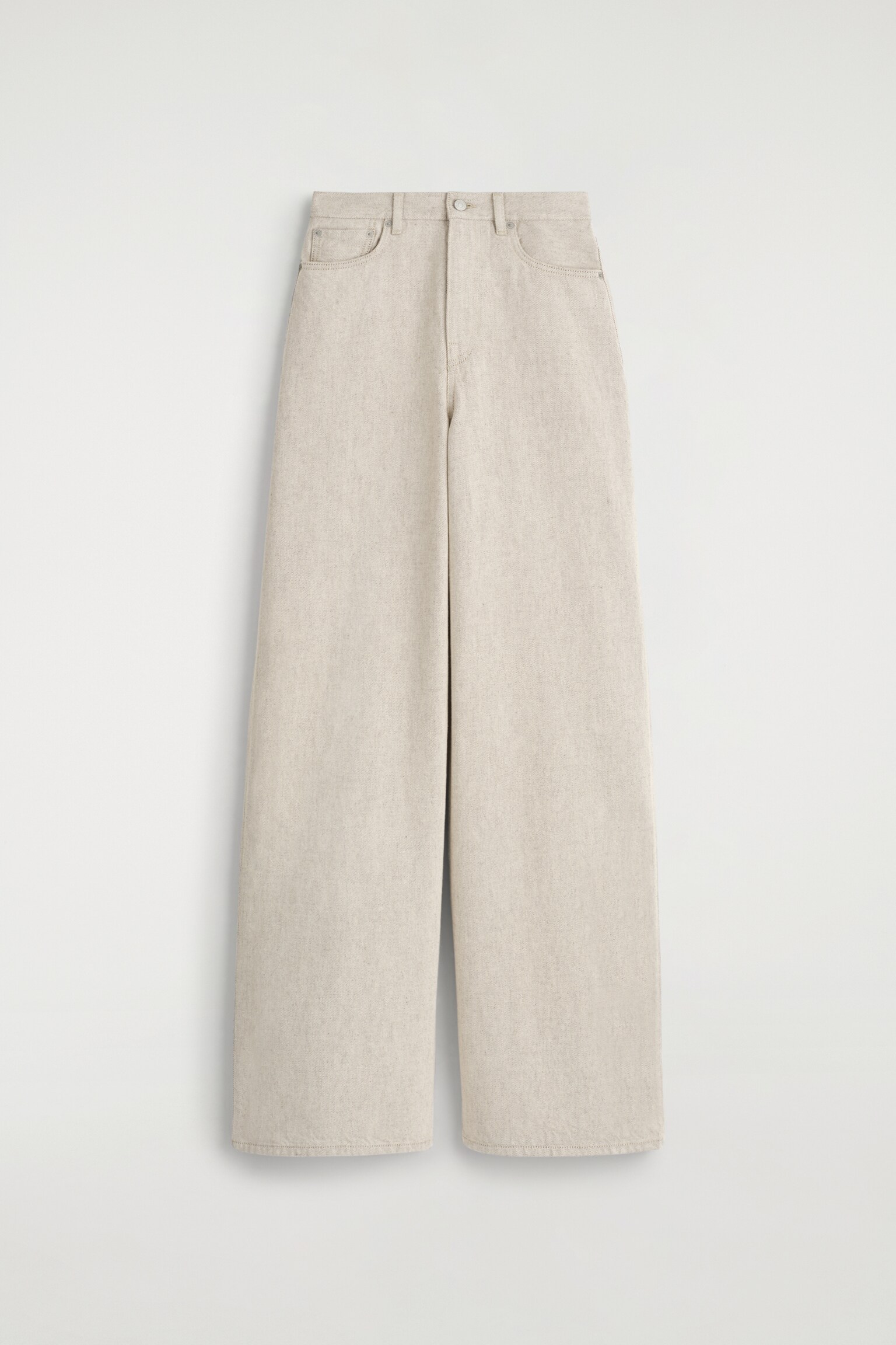 DIAL JEANS MIT WEITEM BEIN - HELLES BEIGE - 2