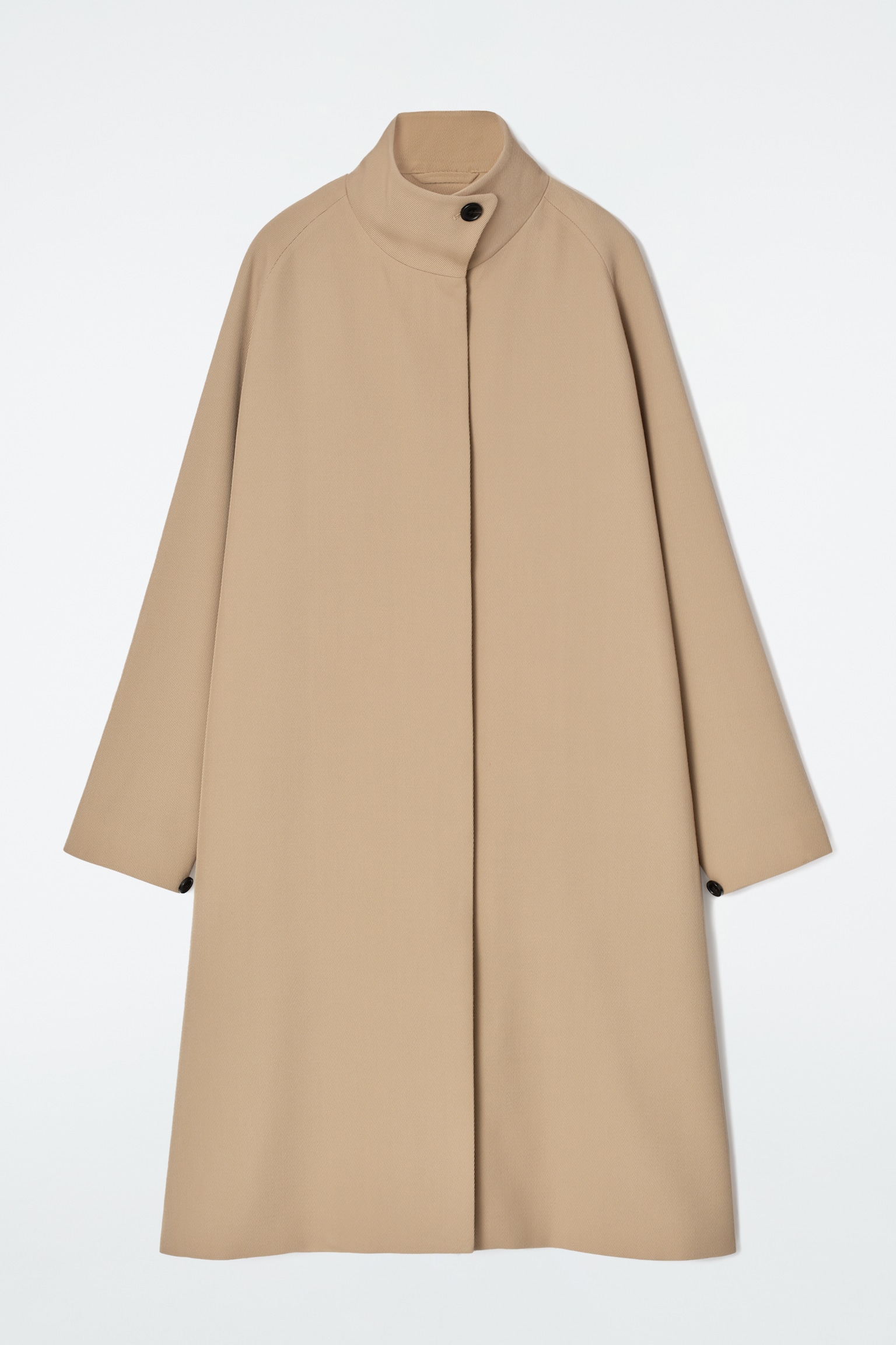 TRAPEZE WOOL-BLEND COAT - BEIGE - 2