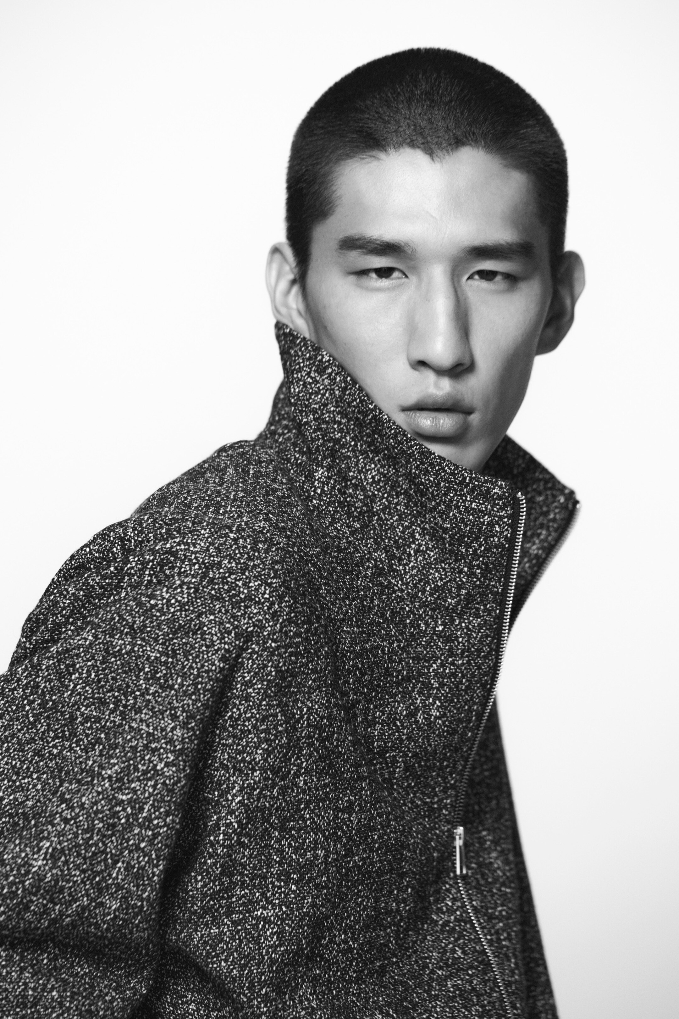 Größeres Bild anzeigen: TRAININGSJACKE AUS TWEED - SCHWARZ  - Men | H&M AT 7