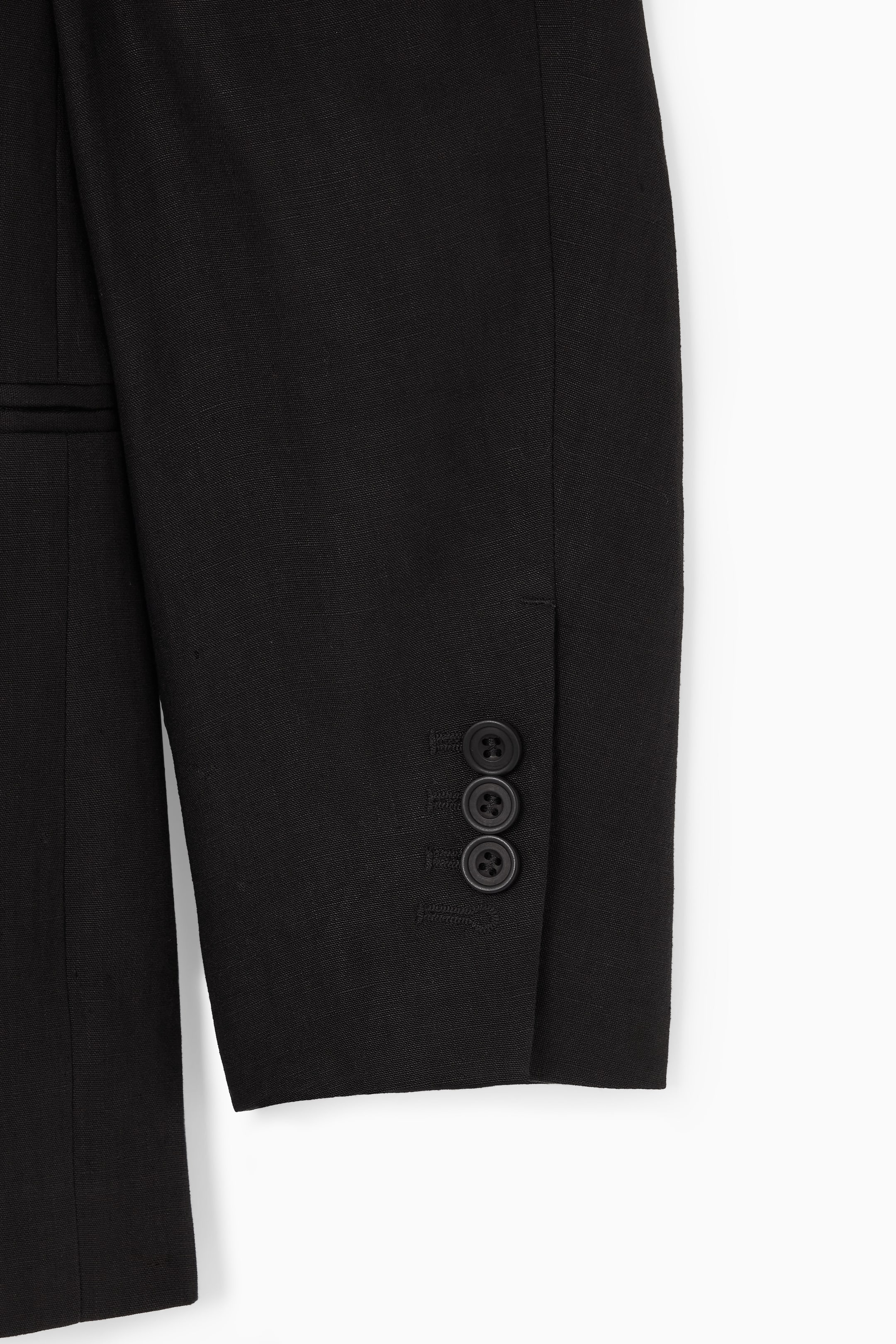 Grösseres Bild ansehen: EINREIHIGER LEINEN-BLAZER MIT NORMALER PASSFORM - SCHWARZ - HERREN | H&M CH 4