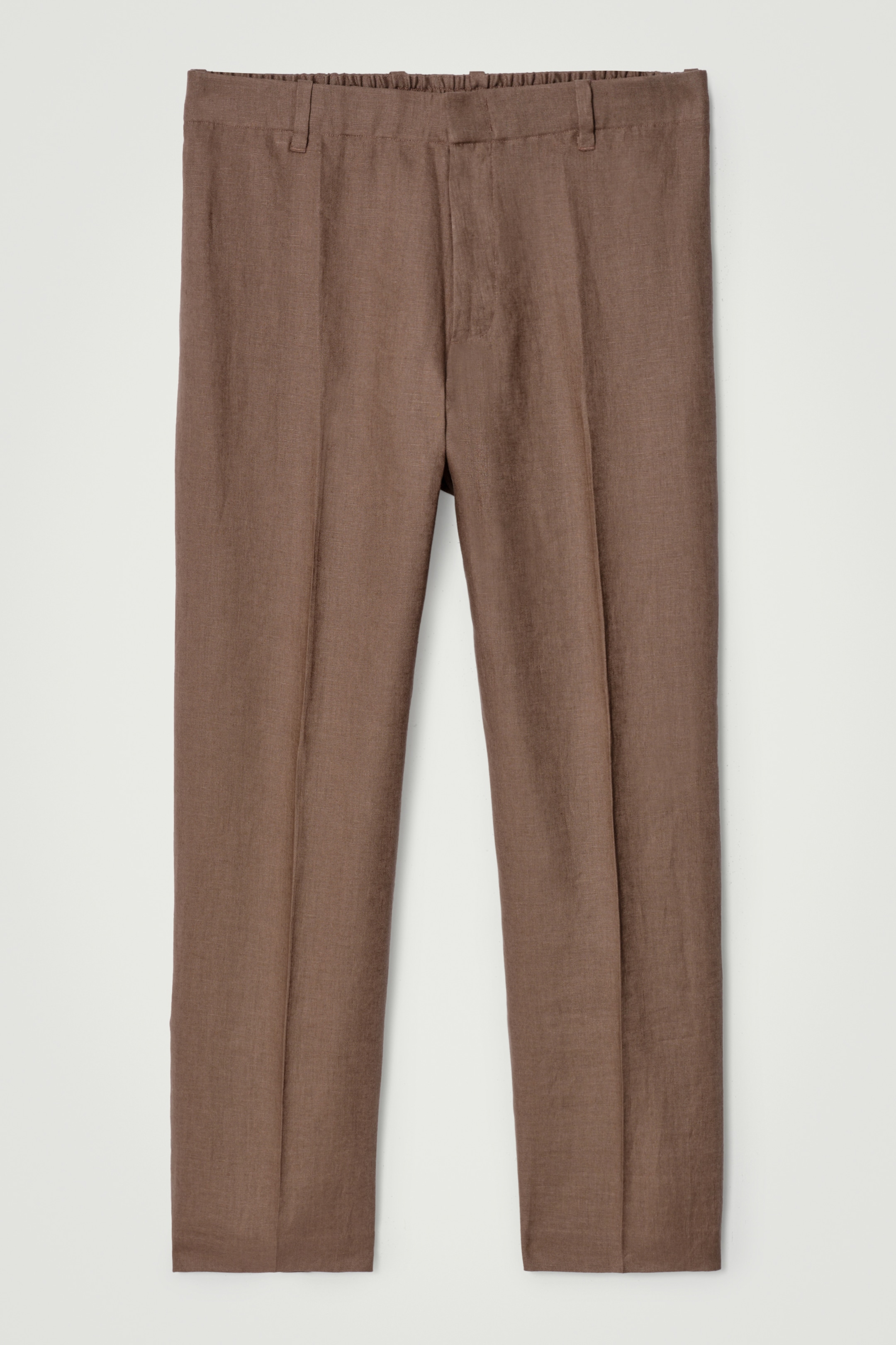 Visualizza immagine più grande: PANTALONI ELASTICIZZATI A GAMBA DRITTA IN LINO - MARRONE - UOMO | H&M IT 5