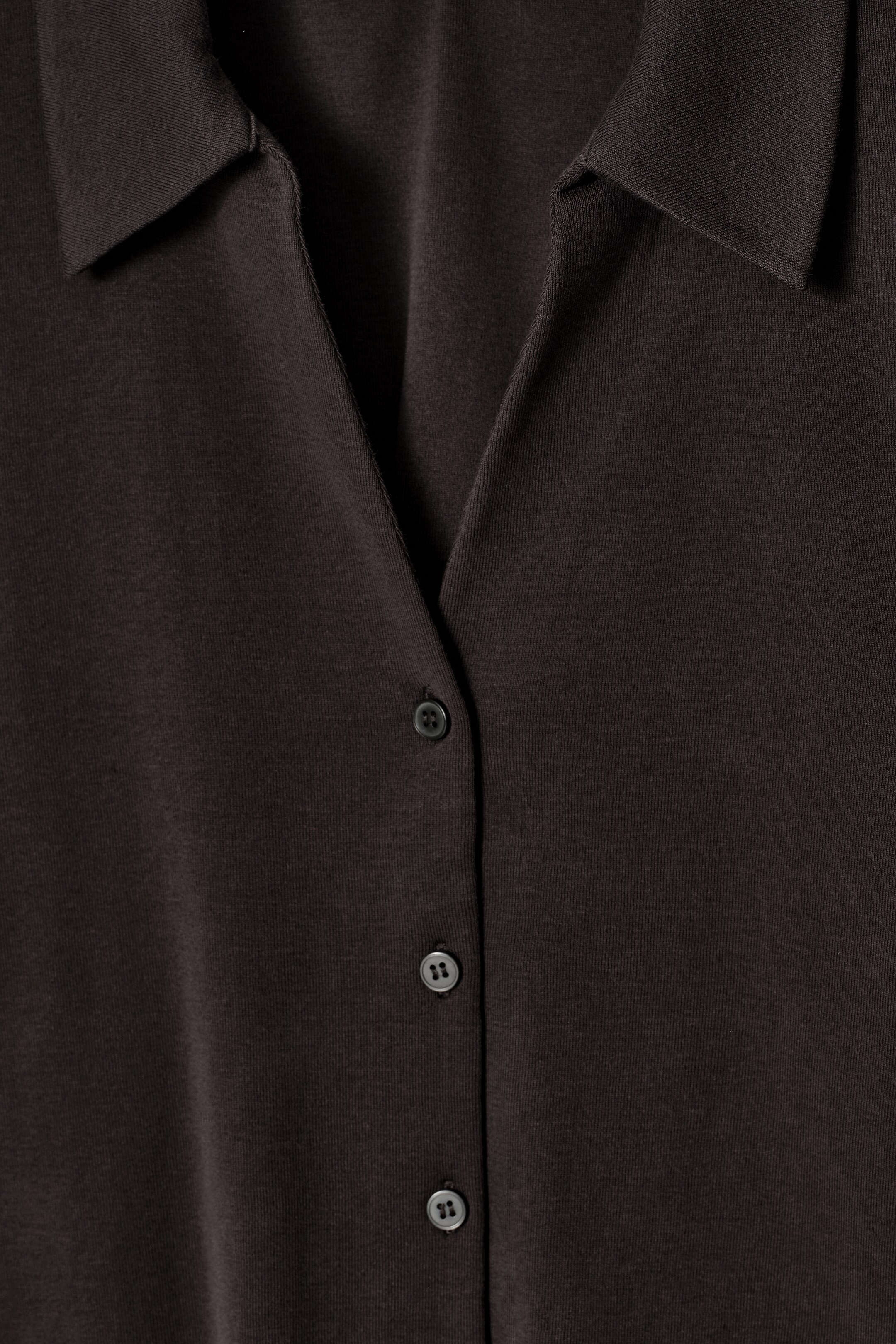 Agrandir l'image: CHEMISE RESORT EN JERSEY - BRUN FONCÉ - FEMME | H&M FR 6