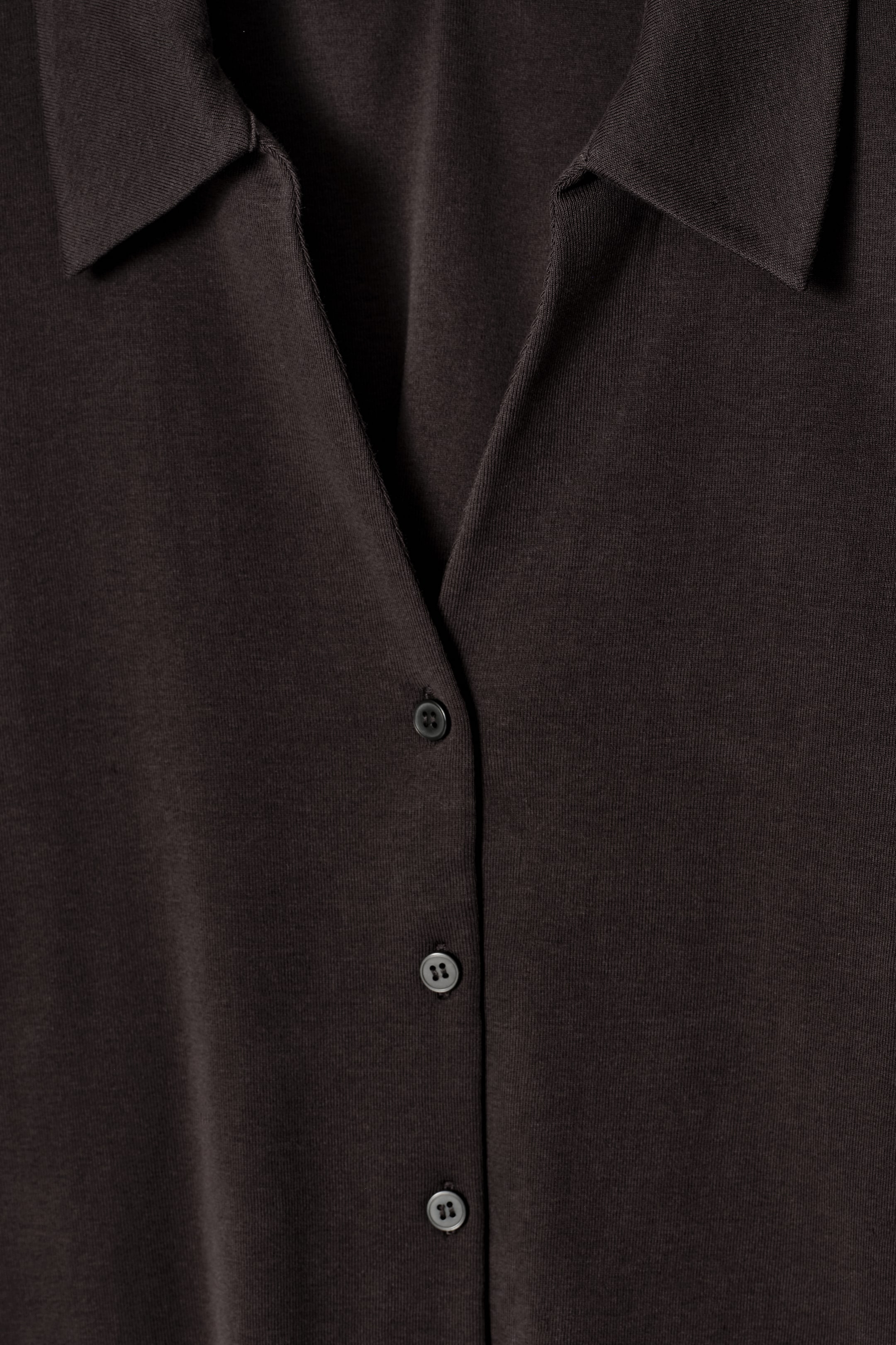 Grotere afbeelding bekijken: Jersey resortoverhemd - DONKERBRUIN - DAMES | H&M BE 6