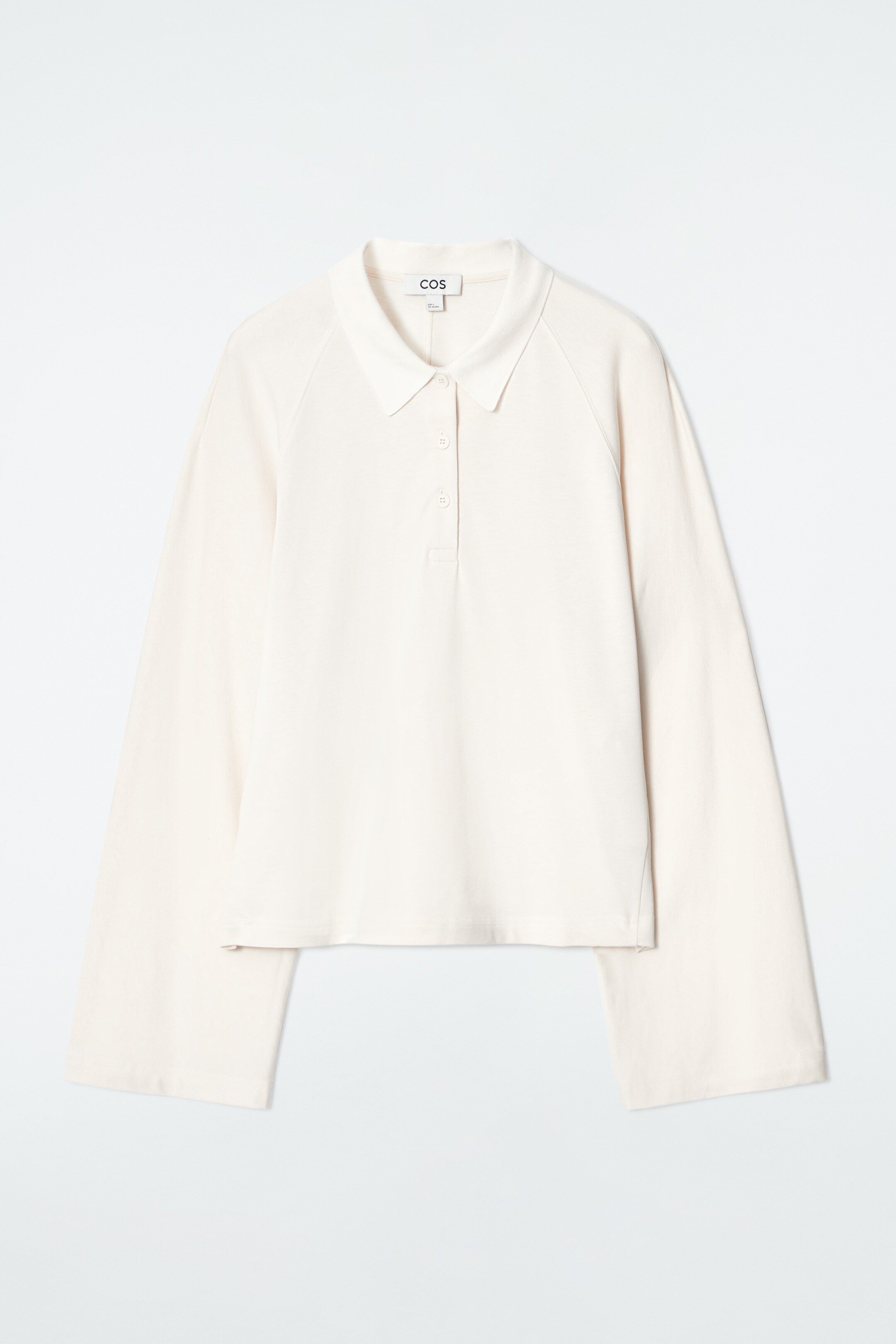 Agrandir l'image: POLO À MANCHES LONGUES SILHOUETTE CARRÉE - ÉCRU - FEMME | H&M FR 7