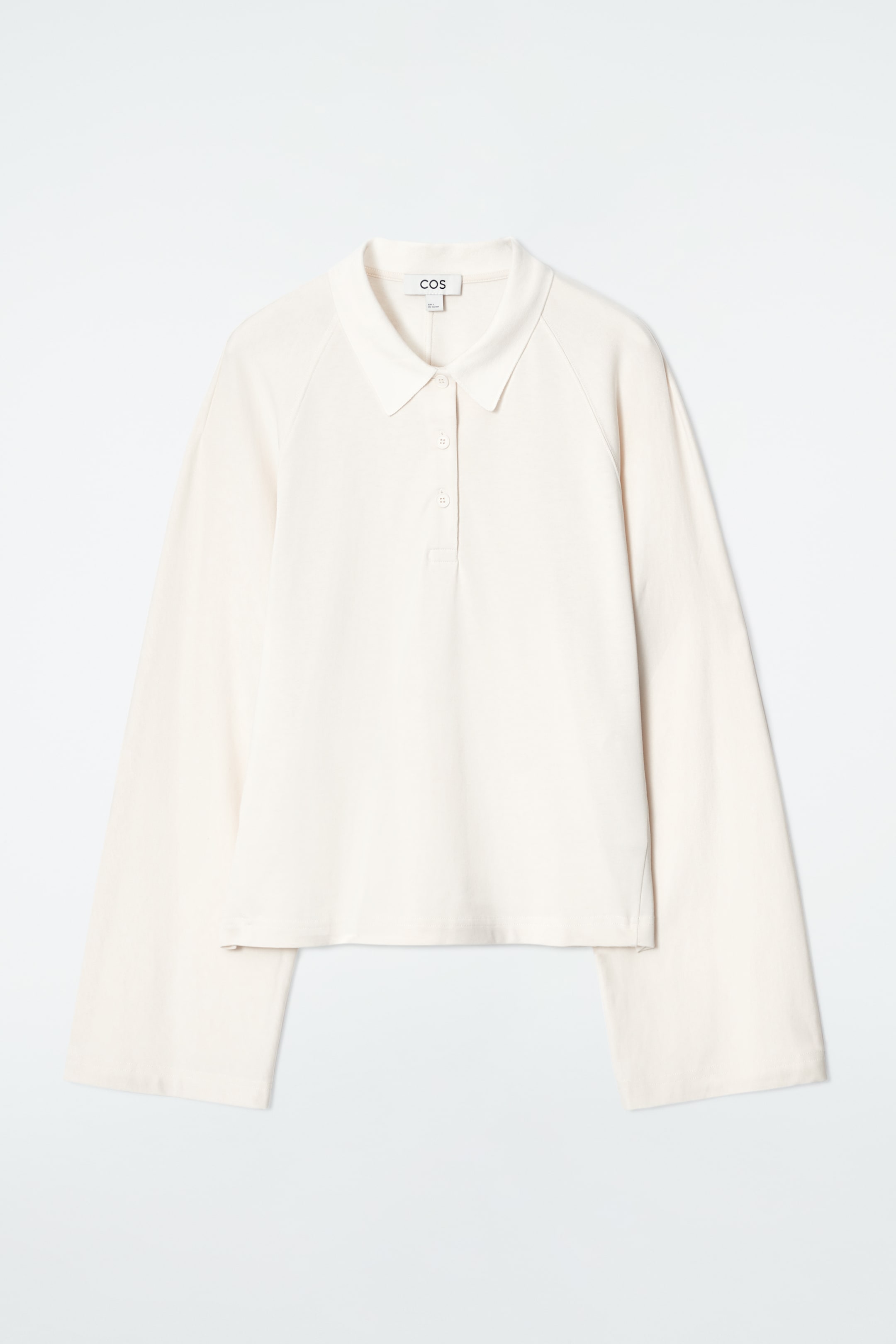 Zobraziť väčší obrázok: BOXOVÉ POLO S DLHÝM RUKÁVOM - ECRU - ŽENY | H&M SK 7