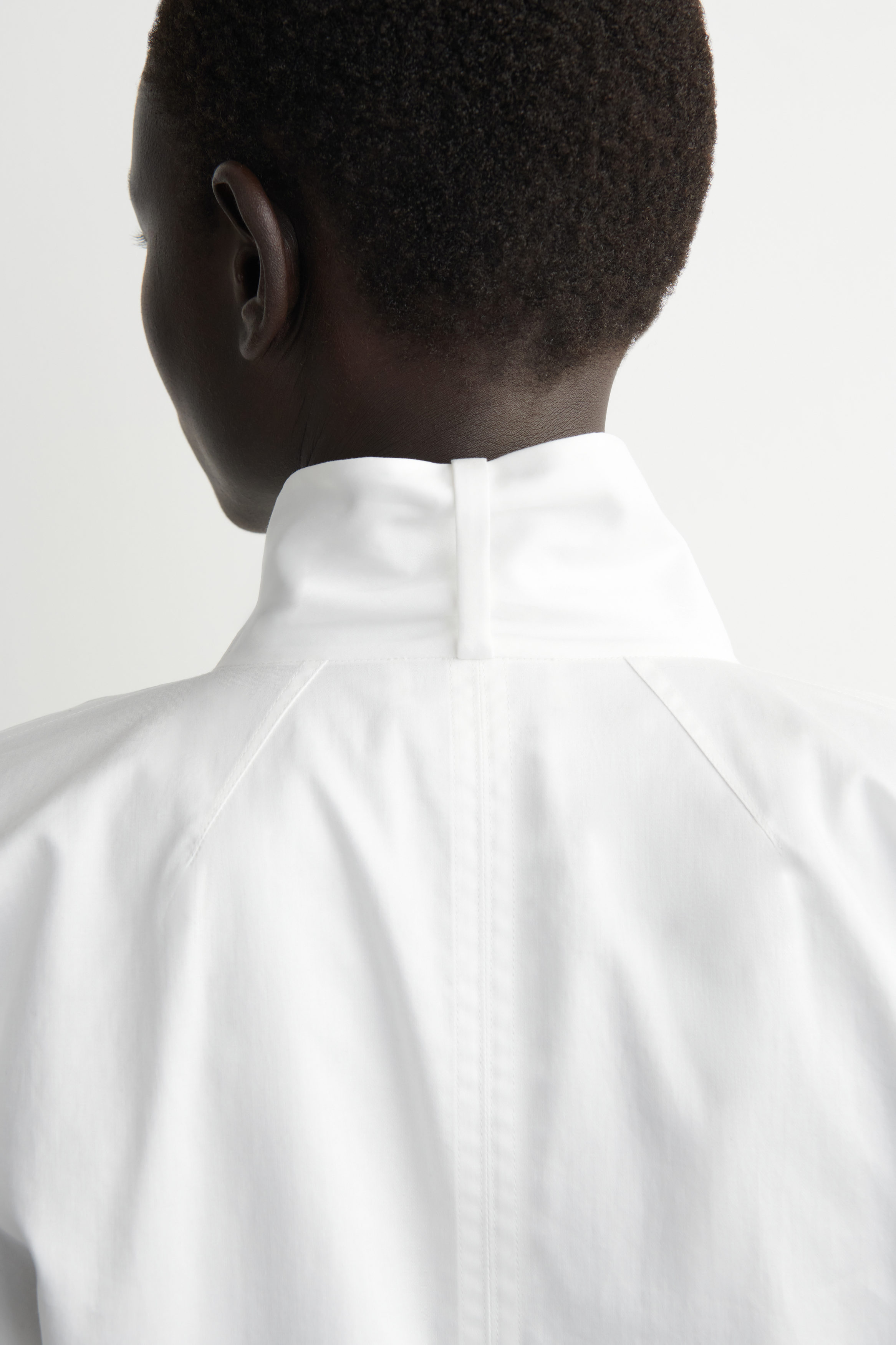 SHAWL-COLLAR COTTON BLOUSE - OFF-WHITE | COS US