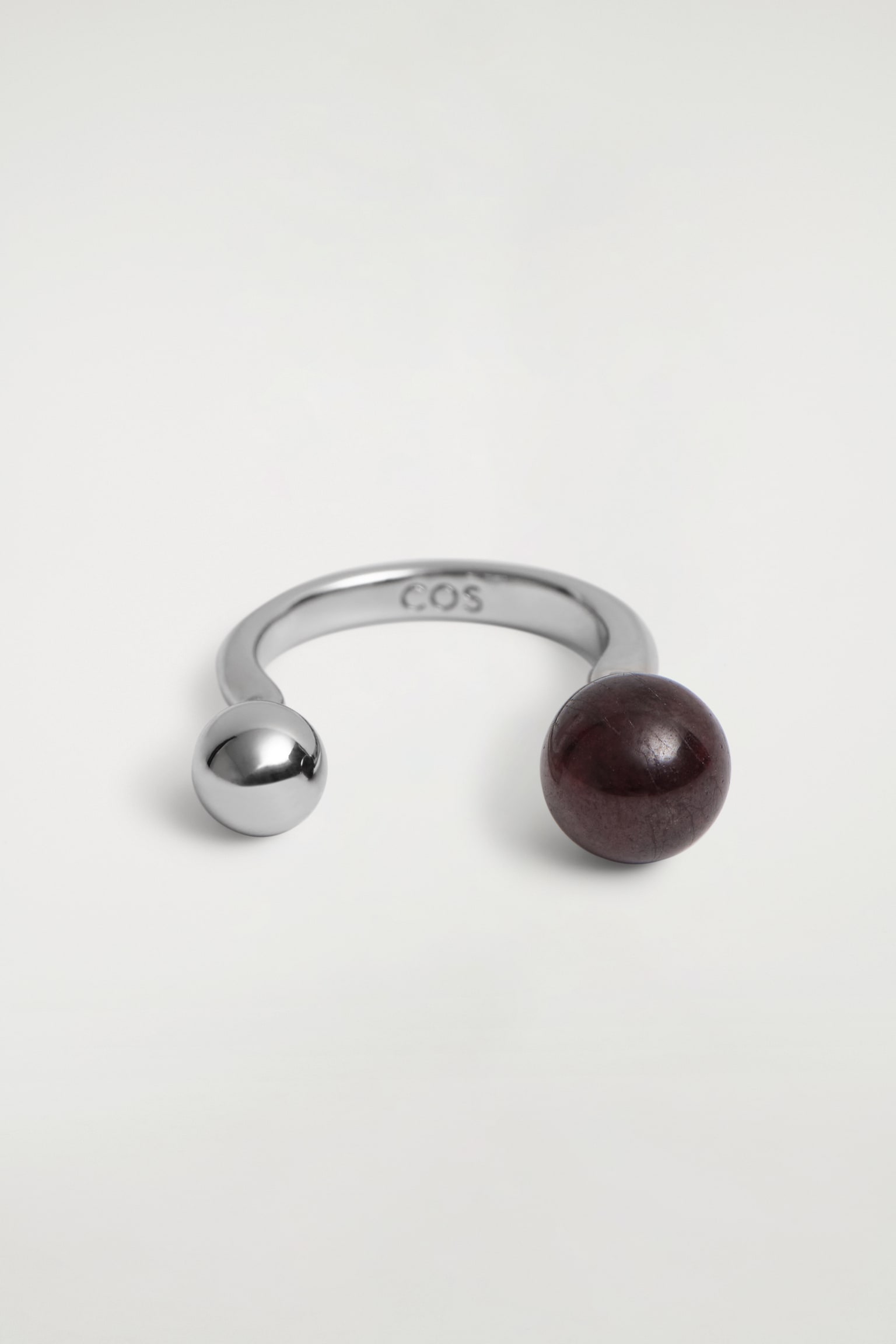 FLOATING GLOBE RING - DARK BROWN / SILVER/GOLD - 2