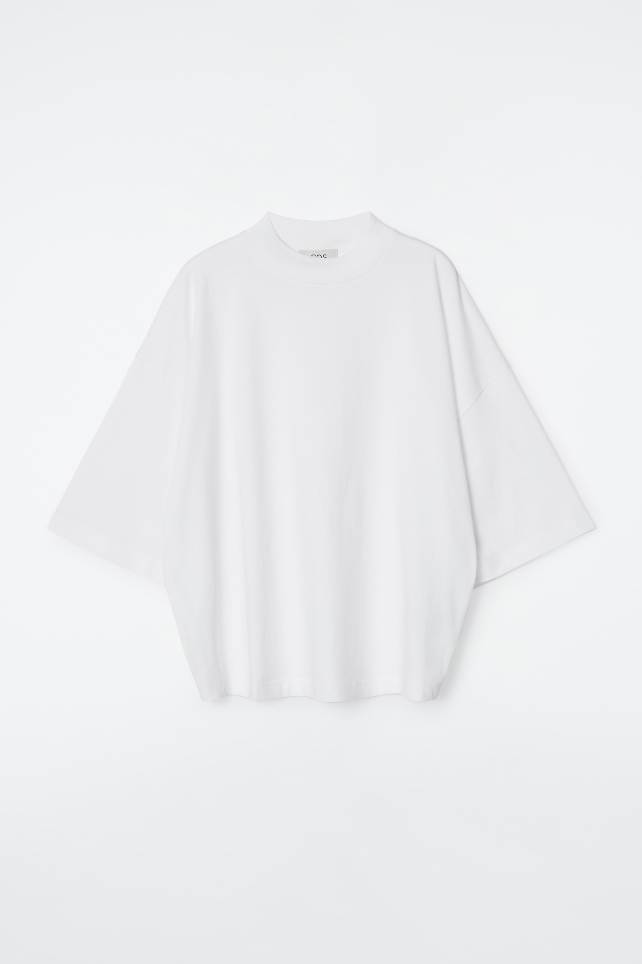 View larger image: REGULAR BOXY MOCK-NECK T-SHIRT - WHITE - Ladies | H&M GB 1