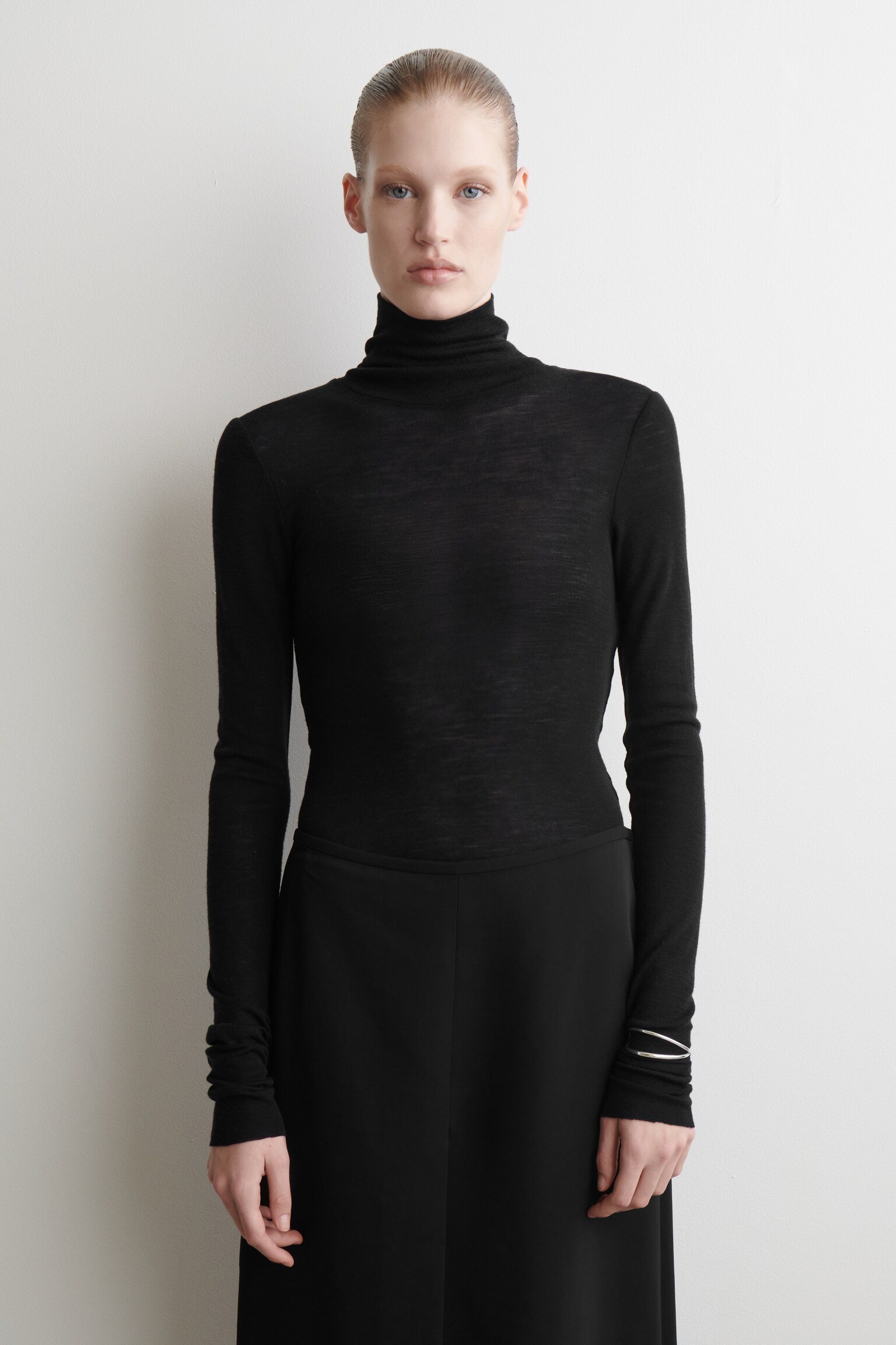 TOP COL ROULÉ LAINE MÉRINOS - NOIR - 6