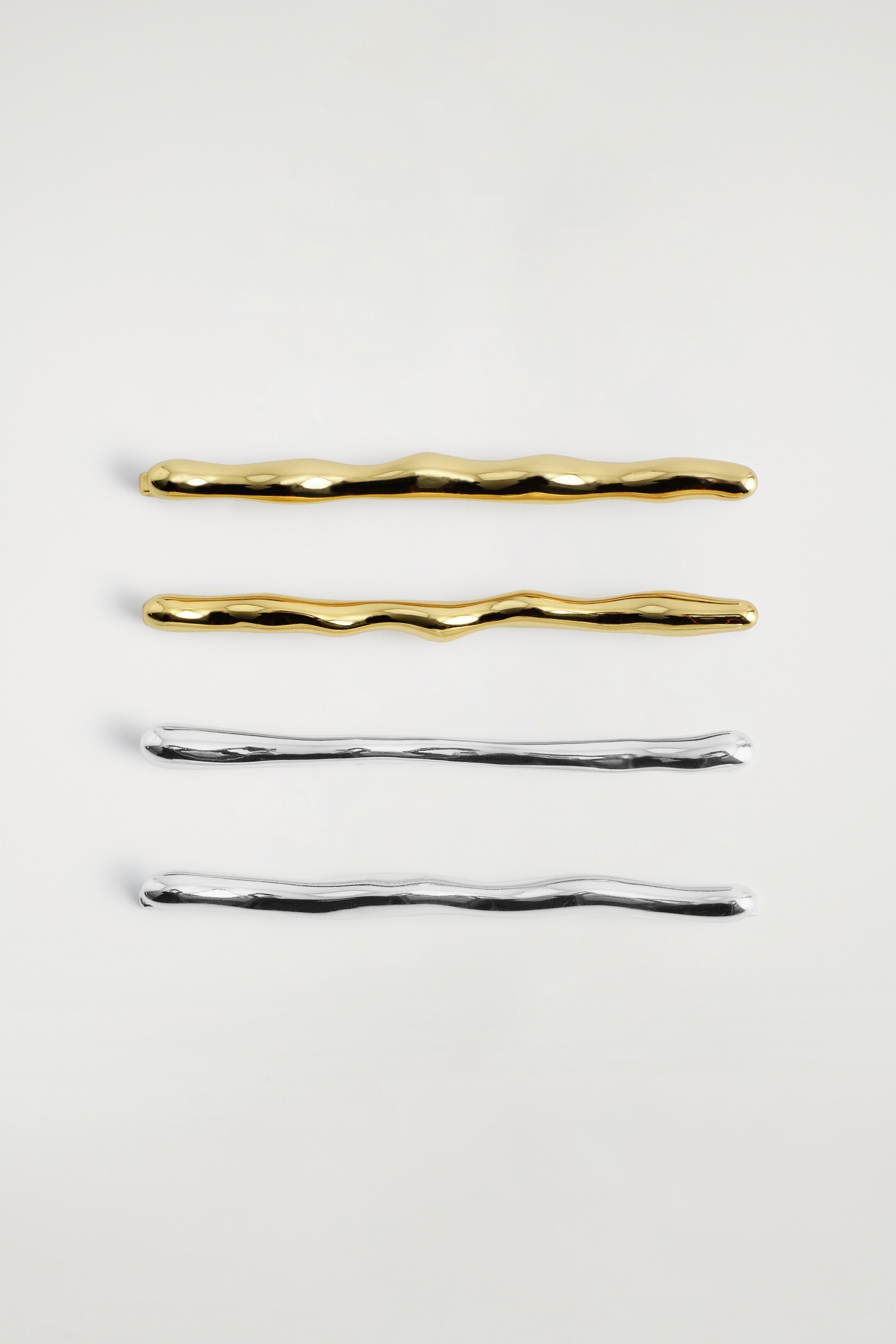 Ver imagen más grande: 4-PACK MOLTEN HAIR SLIDES - DORADO/PLATEADO - MUJER | H&M ES 3