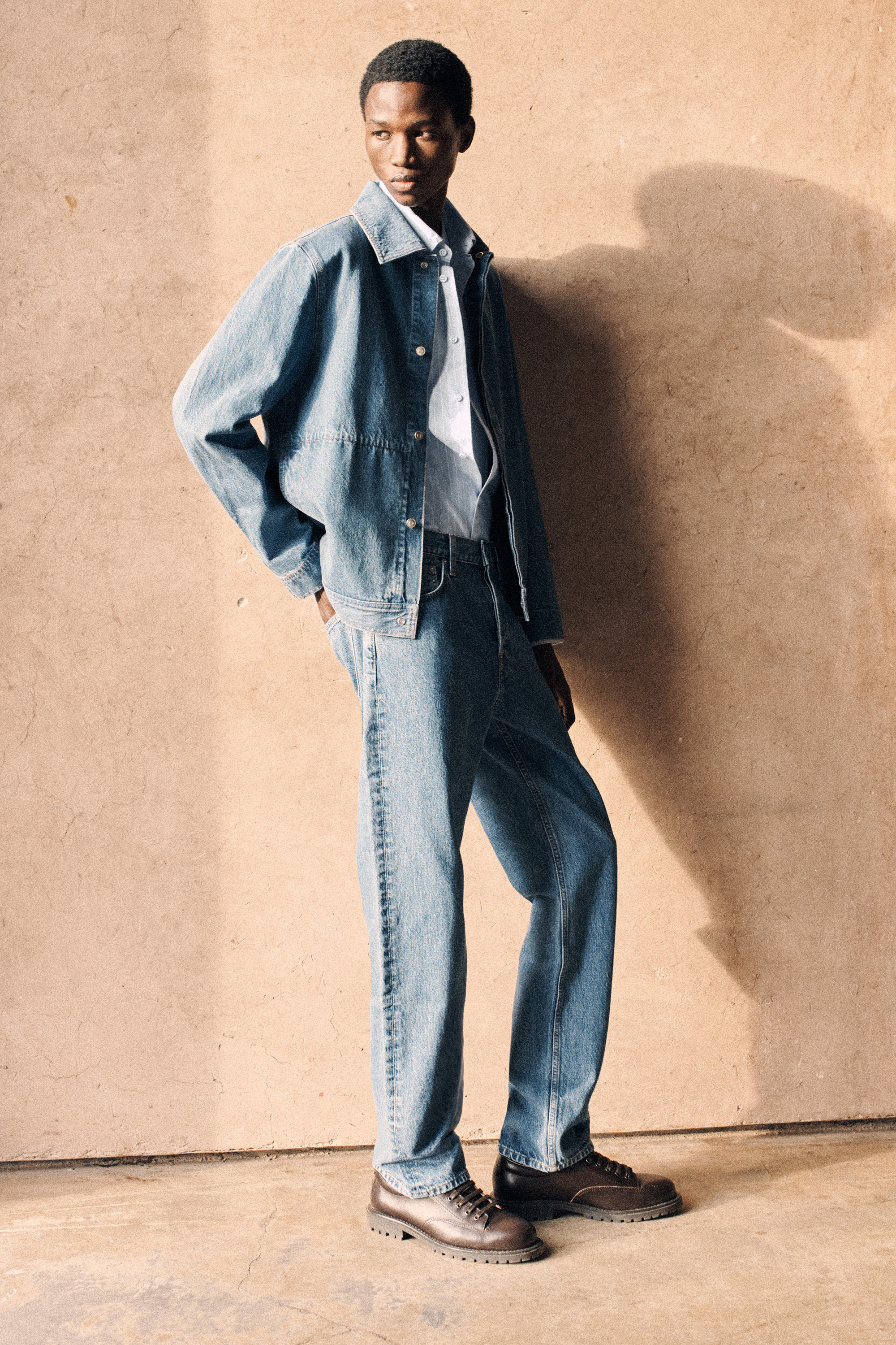 MINIMAL DENIM JACKET - BLUE | COS