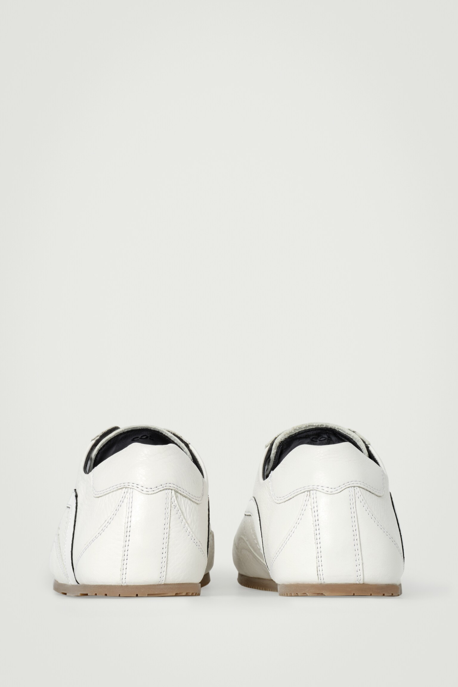 BASKETS MINIMALISTES EN CUIR - CRAIE - 5