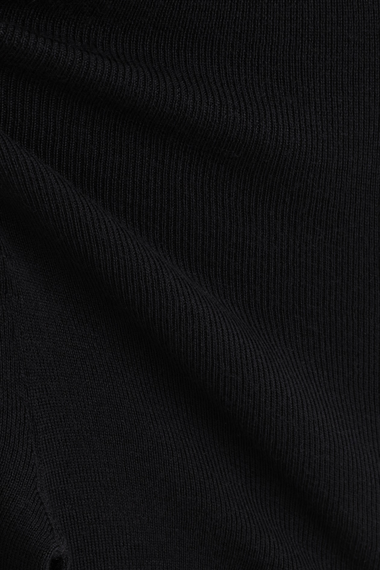SEAMLESS MERINO WOOL LEGGINGS — BLACK