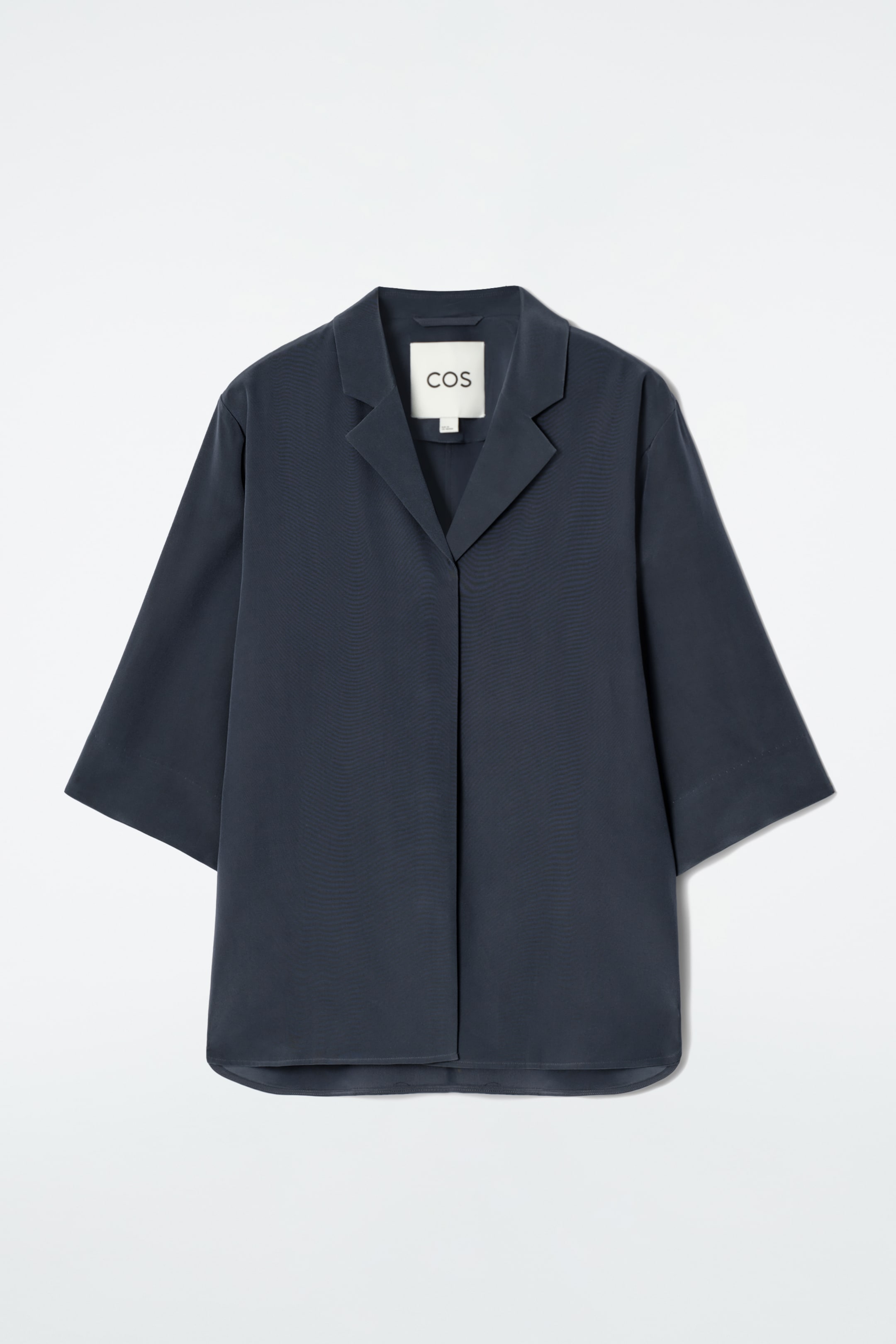 Grösseres Bild ansehen: SEIDENHEMD MIT REVERSKRAGEN - NAVYBLAU - DAMEN | H&M CH 6